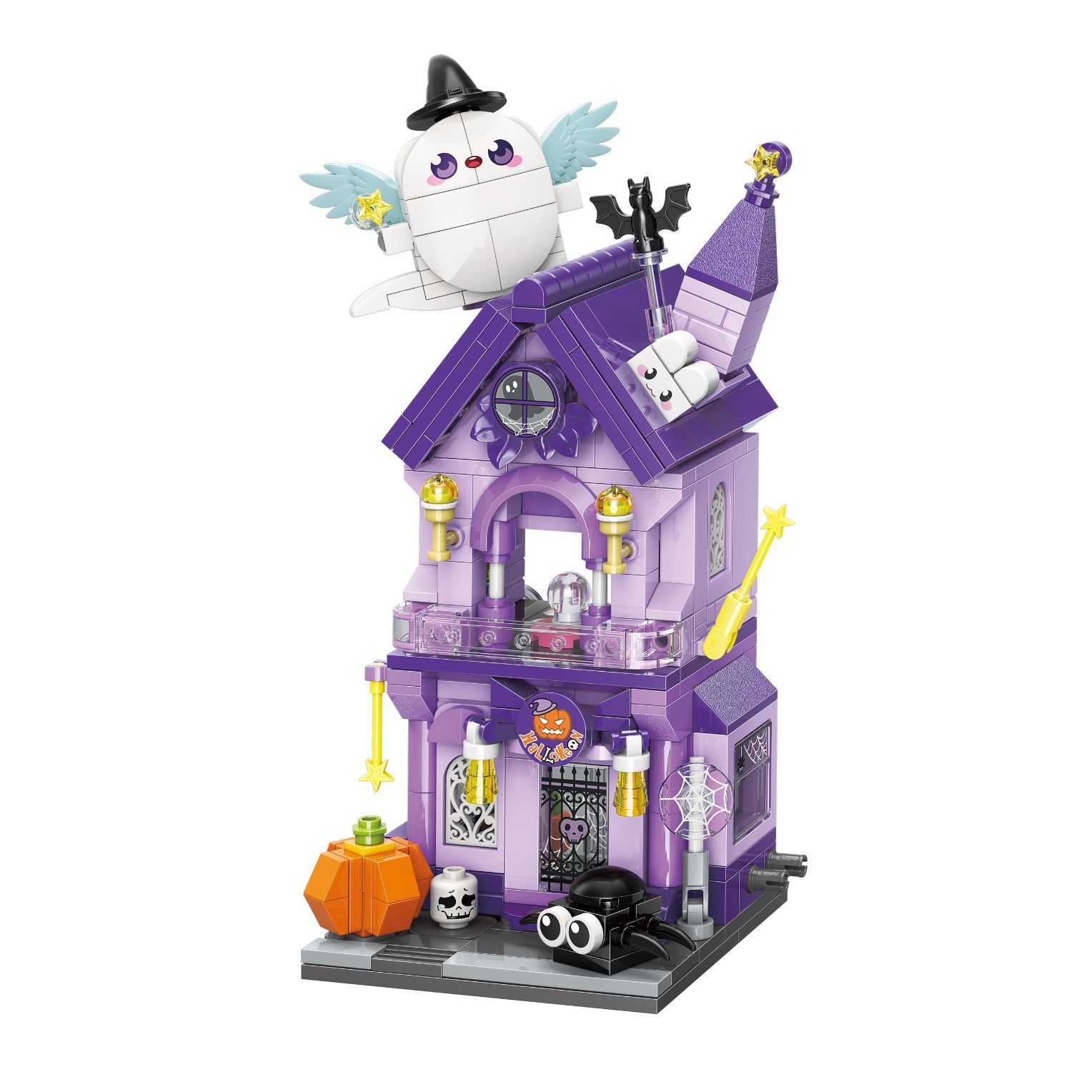 Đồ Chơi Lắp Ráp KEEPPLEY City Corner Halloween Chamber Building Blocks K28025