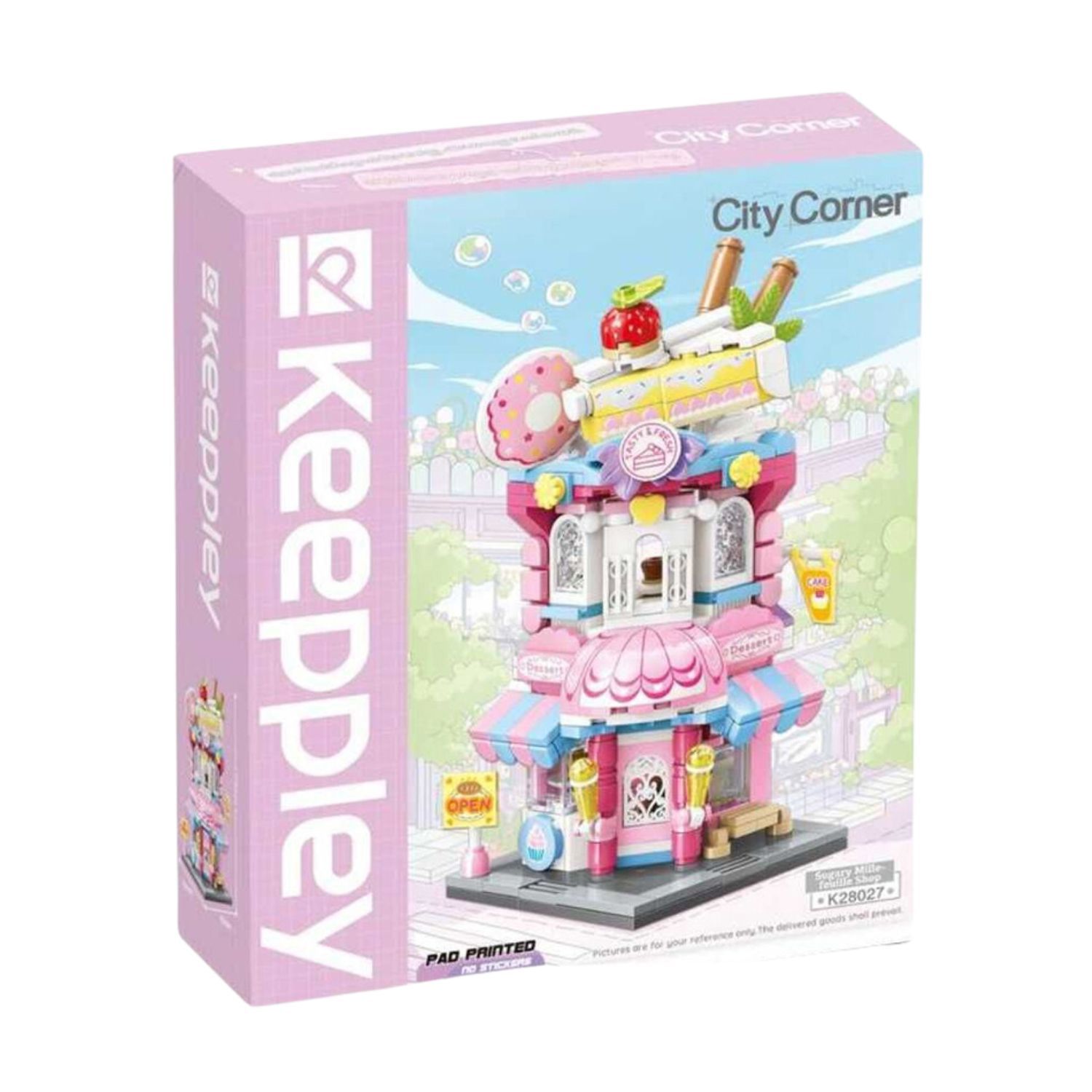 Đồ Chơi Lắp Ráp KEEPPLEY City Corner Sugary Mille-Feuille Shop Building Blocks K28027