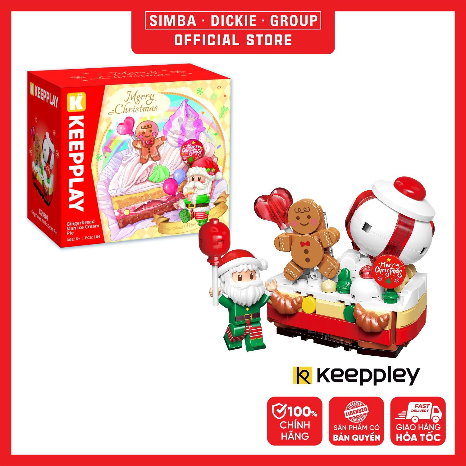 Đồ Chơi Lắp Ráp KEEPPLAY Gingerbread Man Ice Cream Pie K29804 - Simba Toys Vietnam