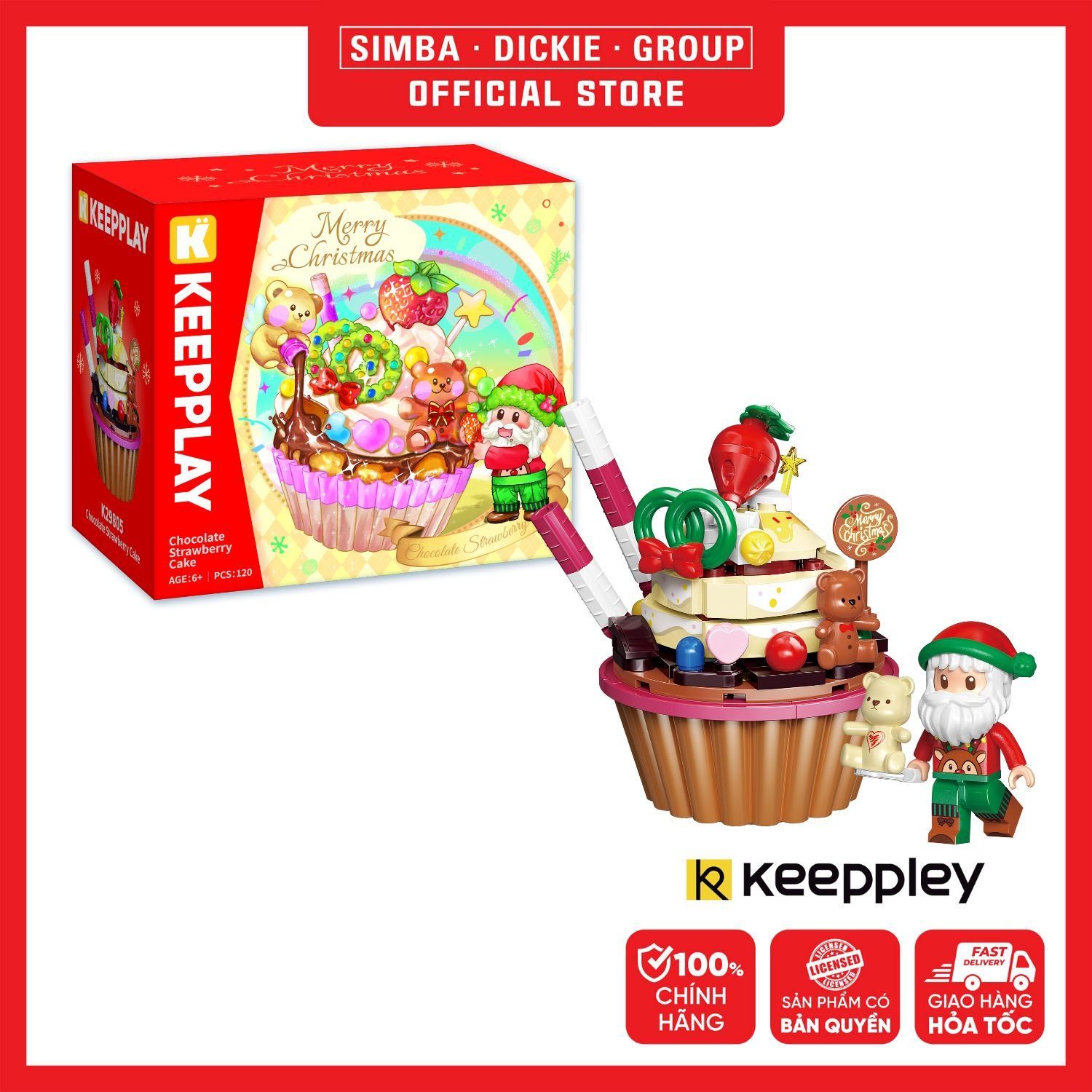 Đồ Chơi Lắp Ráp KEEPPLAY Chocolate Strawberry Cake K29805 - Simba Toys Vietnam