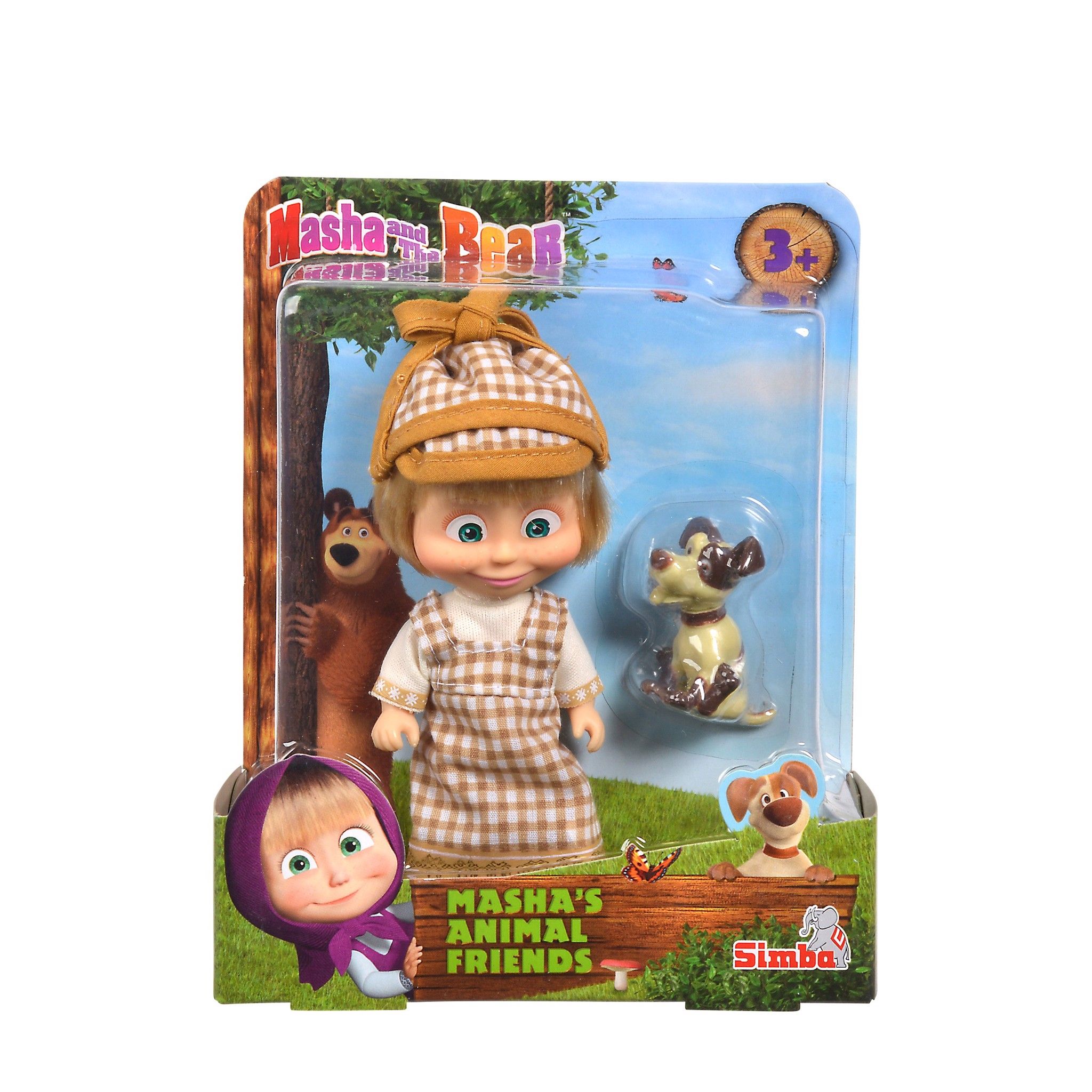109301057 Đồ Chơi Búp Bê MASHA AND THE BEAR Masha's Animal Friends