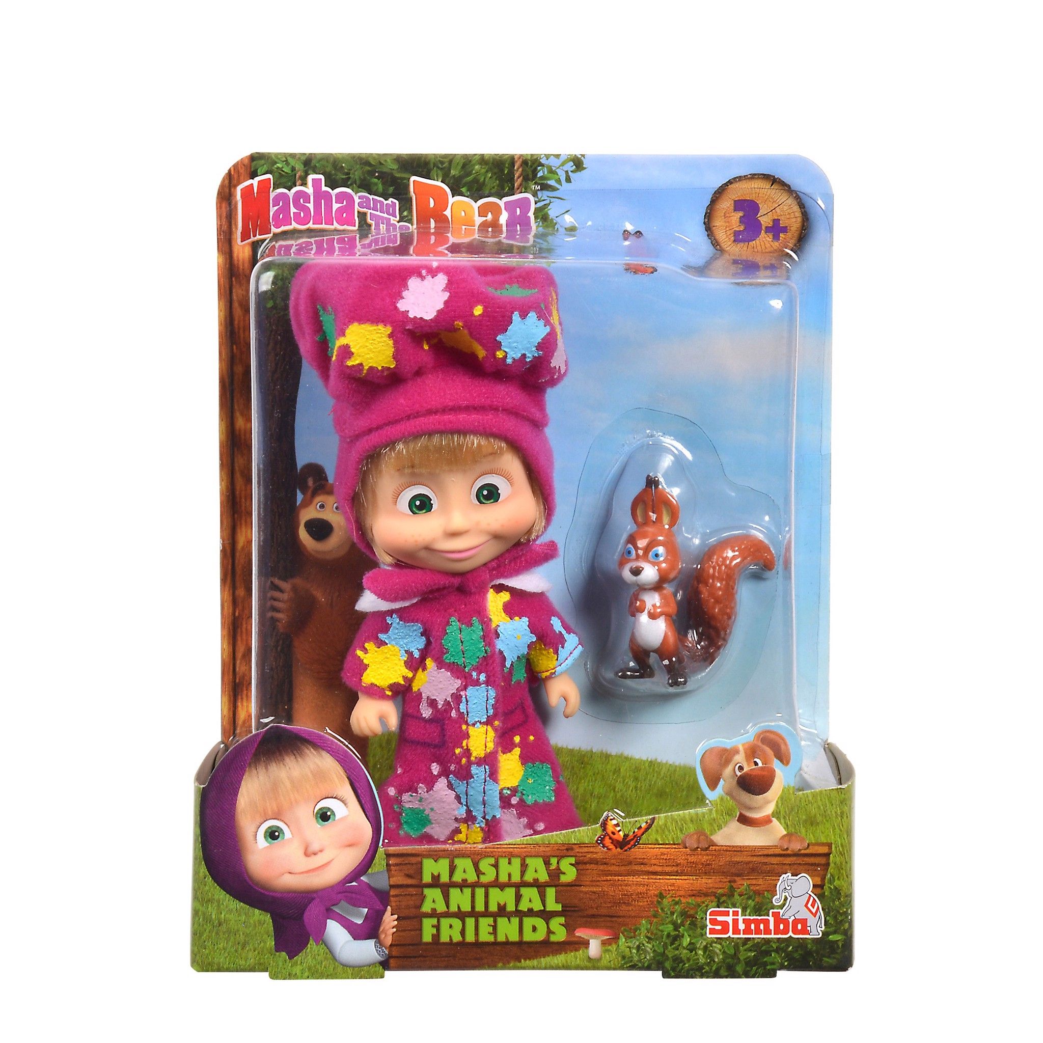109301057 Đồ Chơi Búp Bê MASHA AND THE BEAR Masha's Animal Friends
