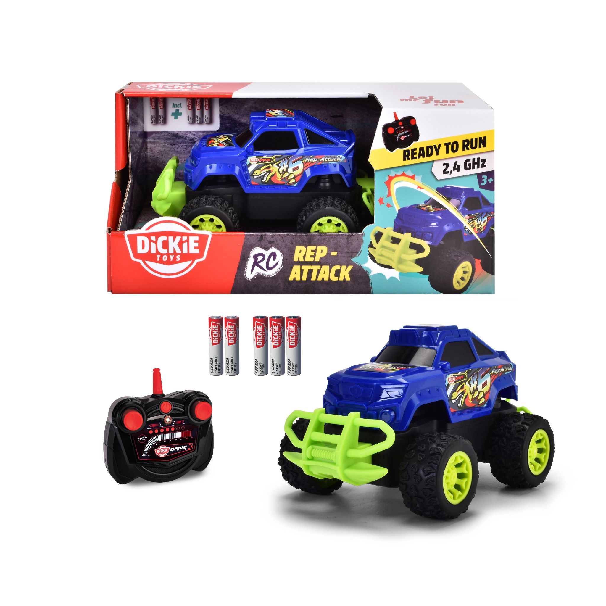 201103005 Đồ Chơi Xe Điều Khiển DICKIE TOYS RC Rep Attack, RTR