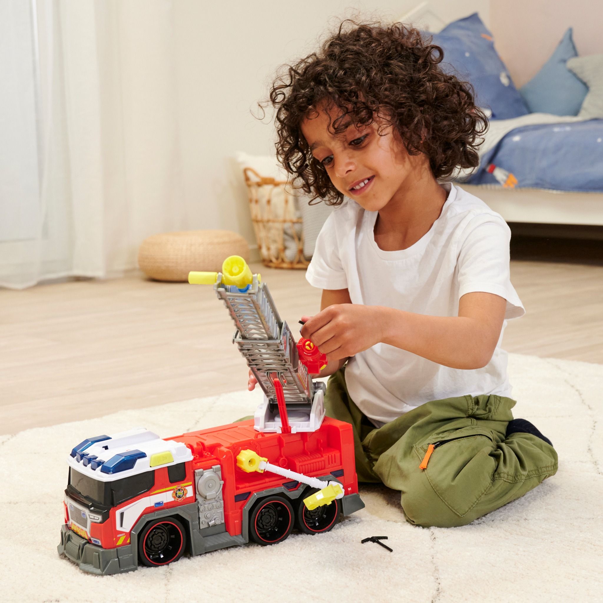 203307000 Đồ Chơi Xe Cứu Hỏa Phun Nước DICKIE TOYS Fire Fighter