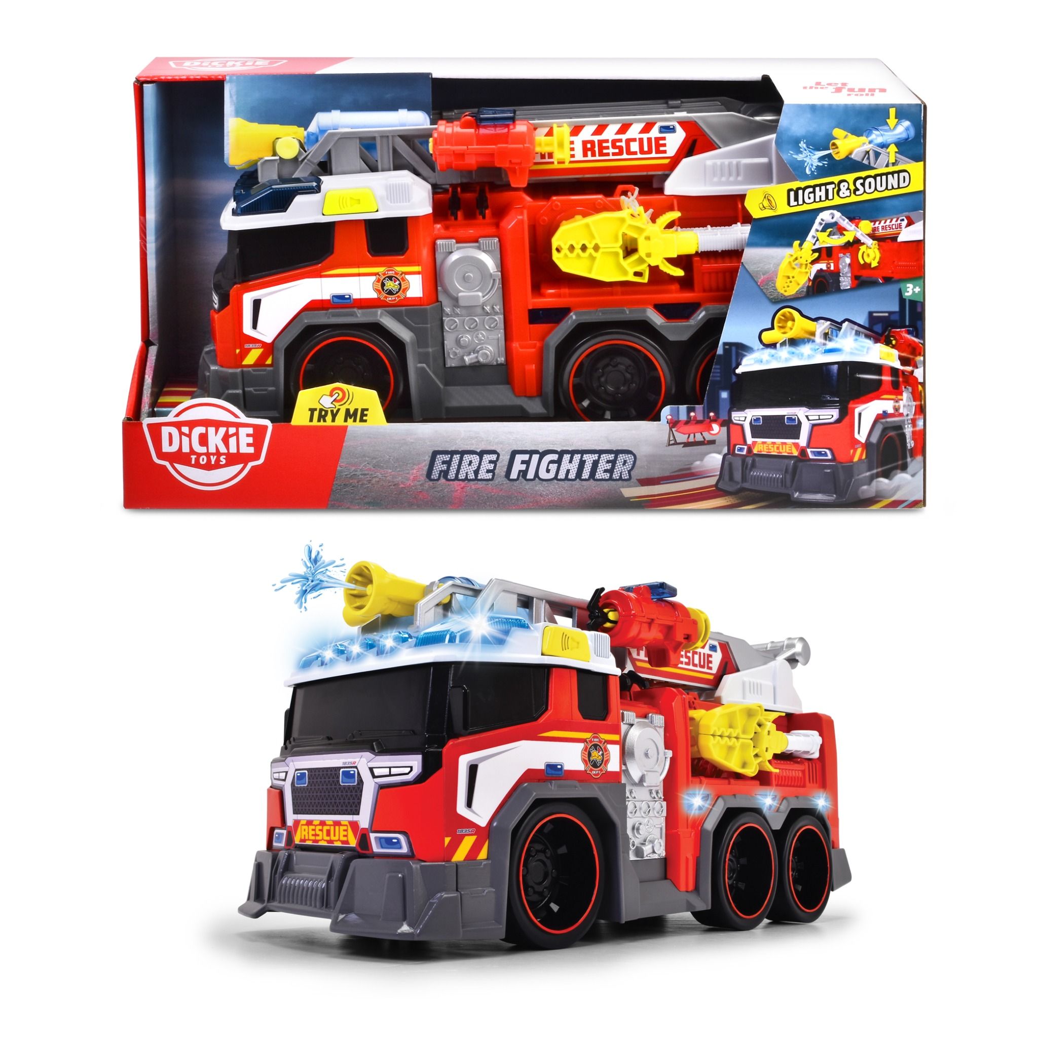 203307000 Đồ Chơi Xe Cứu Hỏa Phun Nước DICKIE TOYS Fire Fighter