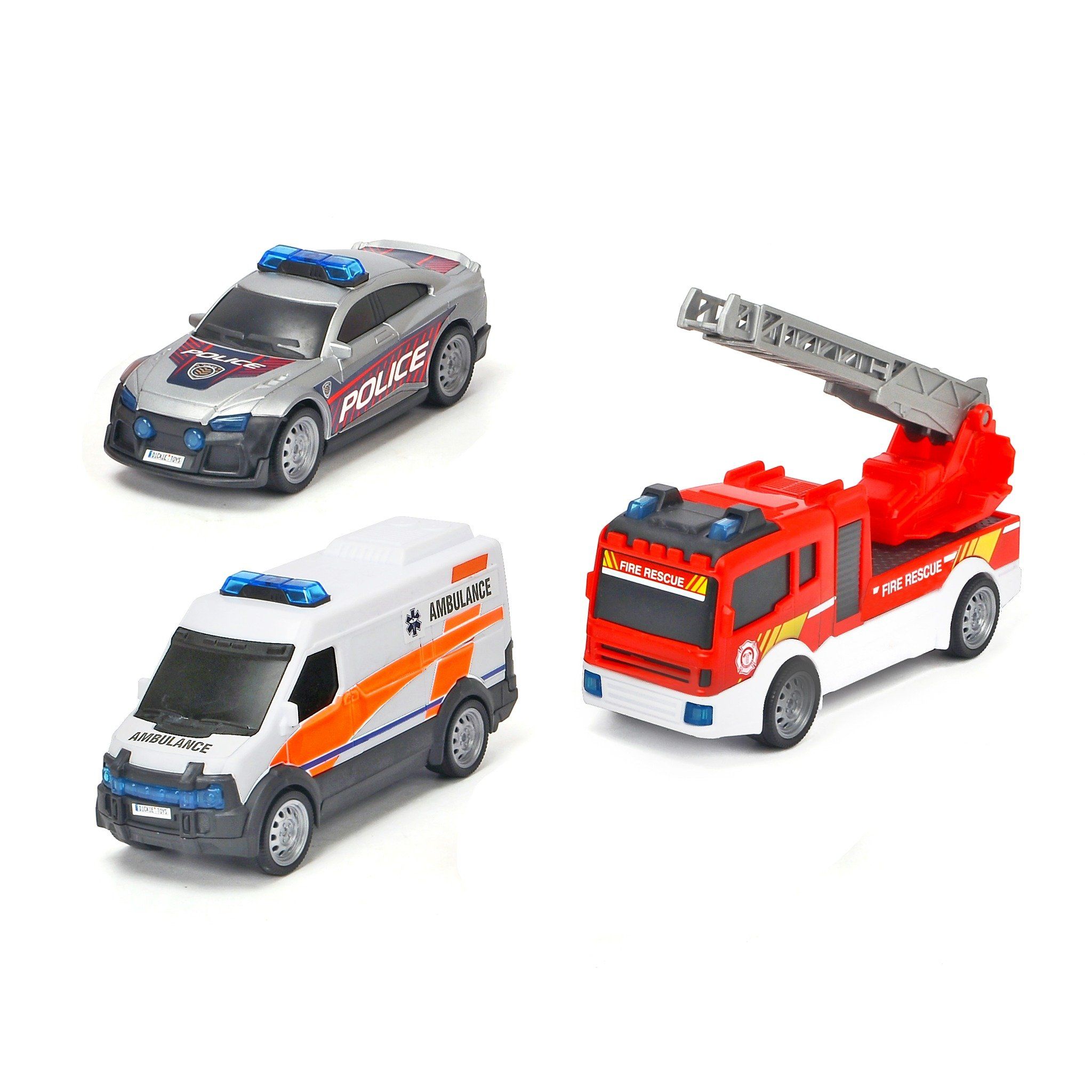 203712015038 Bộ 3 Đồ Chơi Xe Cứu Hộ DICKIE TOYS SOS Team Set