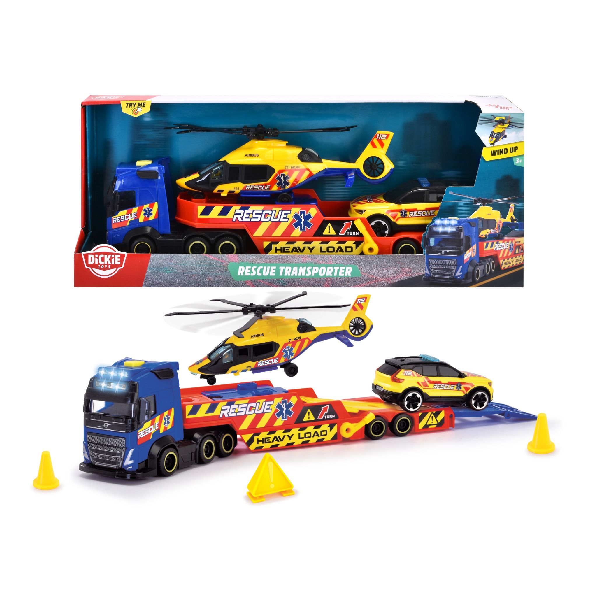 203717005 Bộ Đồ Chơi Xe Tải Cứu Hộ DICKIE TOYS Rescue Transporter