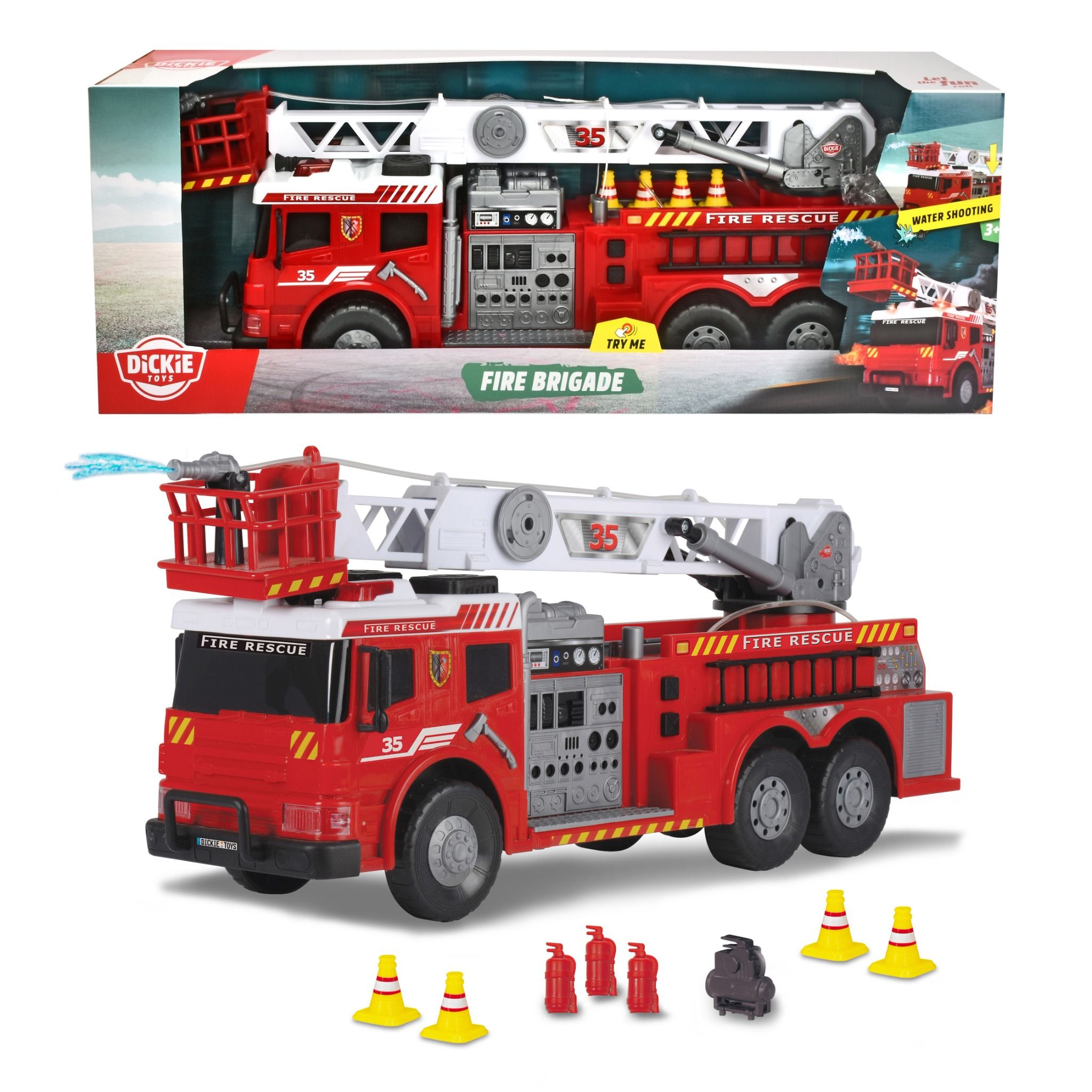 203719015038 Đồ Chơi Xe Cứu Hỏa DICKIE TOYS Fire Brigade
