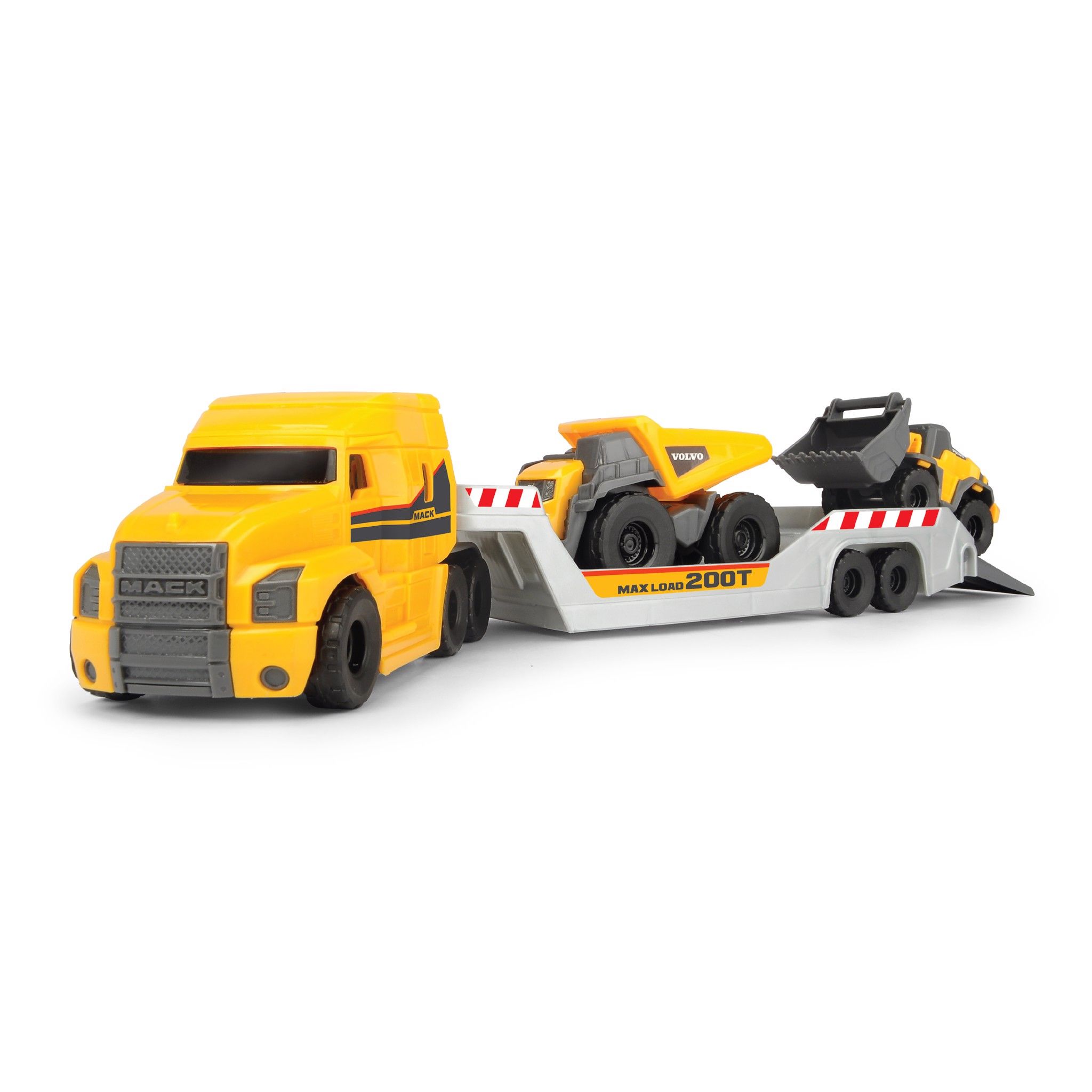 203725005 Bộ Đồ Chơi Xe Xây Dựng DICKIE TOYS Mack/Volvo Micro Builder Truck