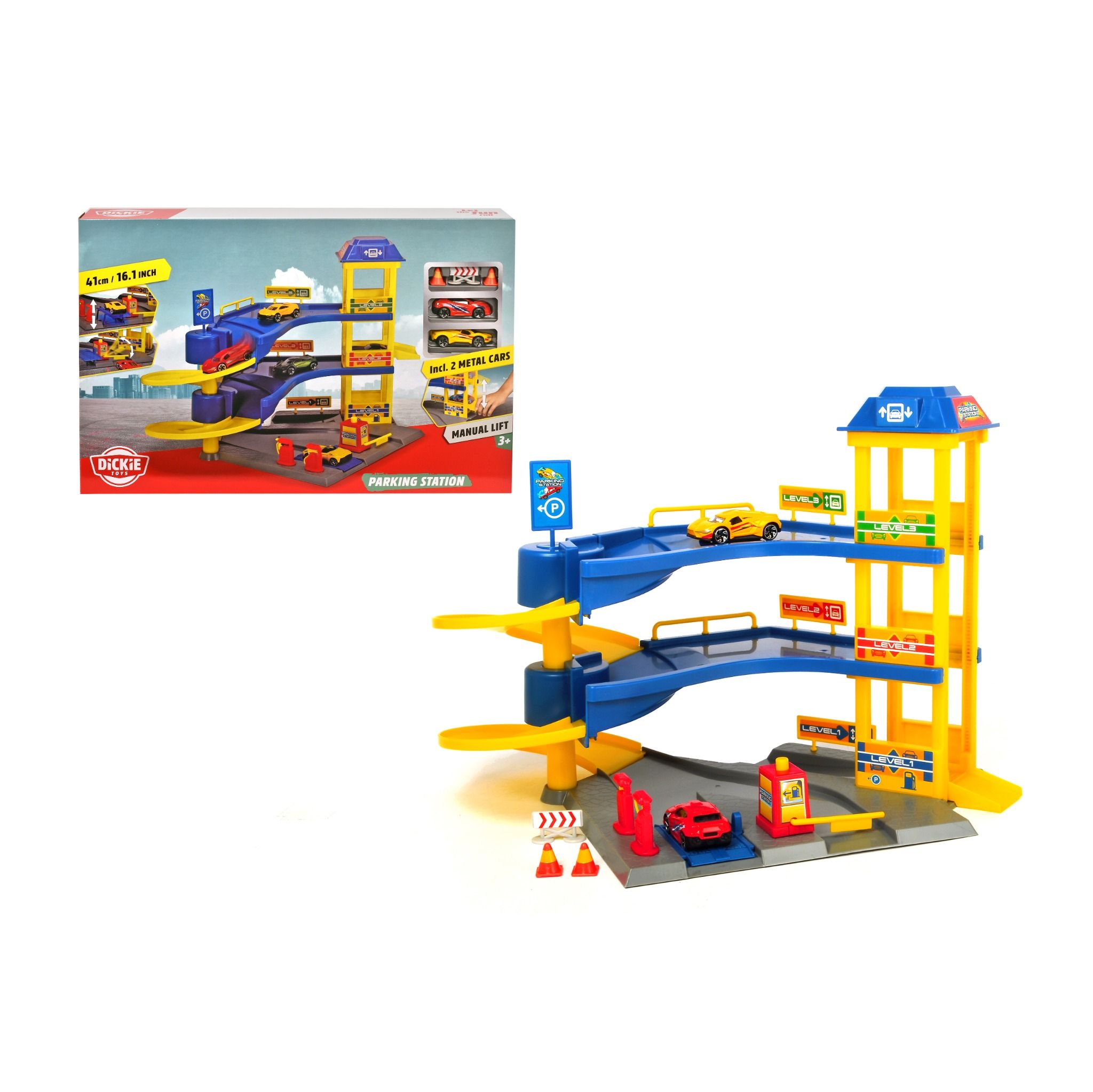 203748000 Bộ Đồ Chơi Bãi Đỗ Xe DICKIE TOYS Parking Station