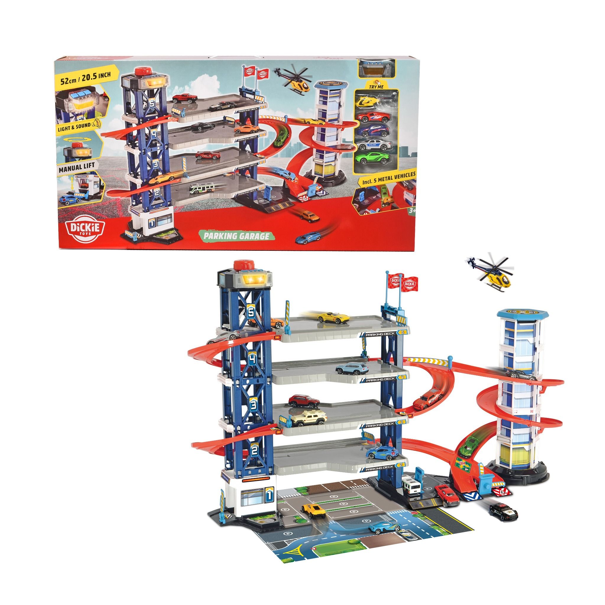 203749008 Bộ Đồ Chơi Mô Hình Bãi Đỗ Xe DICKIE TOYS Parking Garage