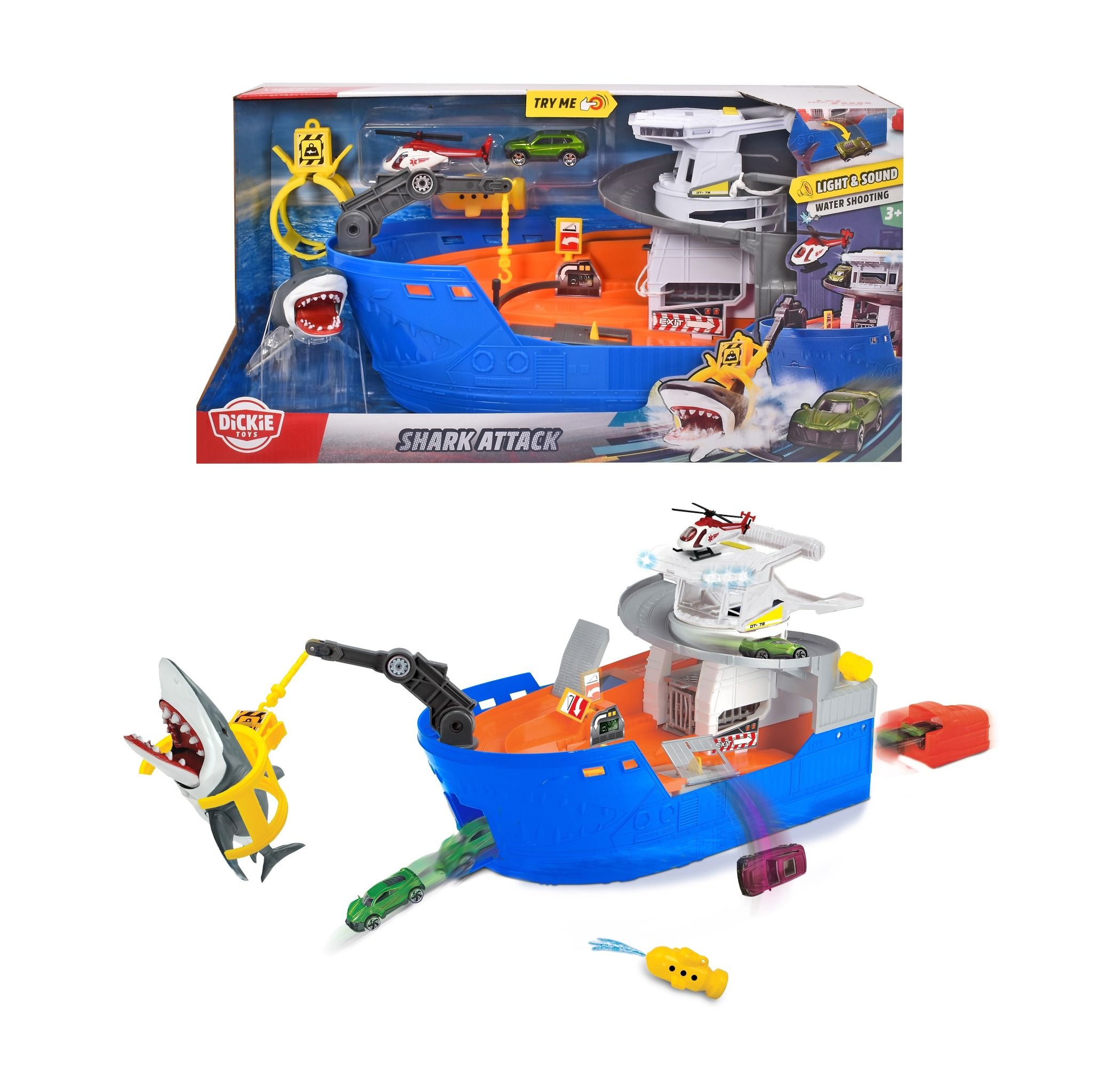 203779001 Đồ Chơi Tàu Săn Cá Mập DICKIE TOYS Shark Attack