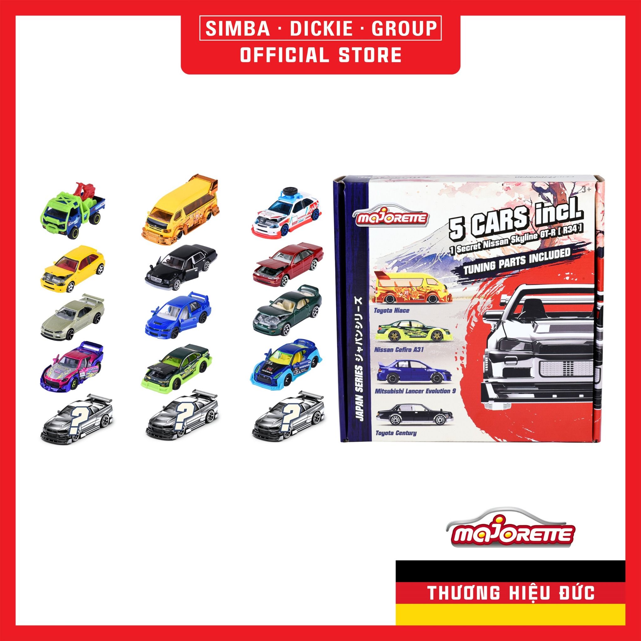 212051032 Bộ 5 Xe Mô Hình MAJORETTE Japan Series Bonus Pack
