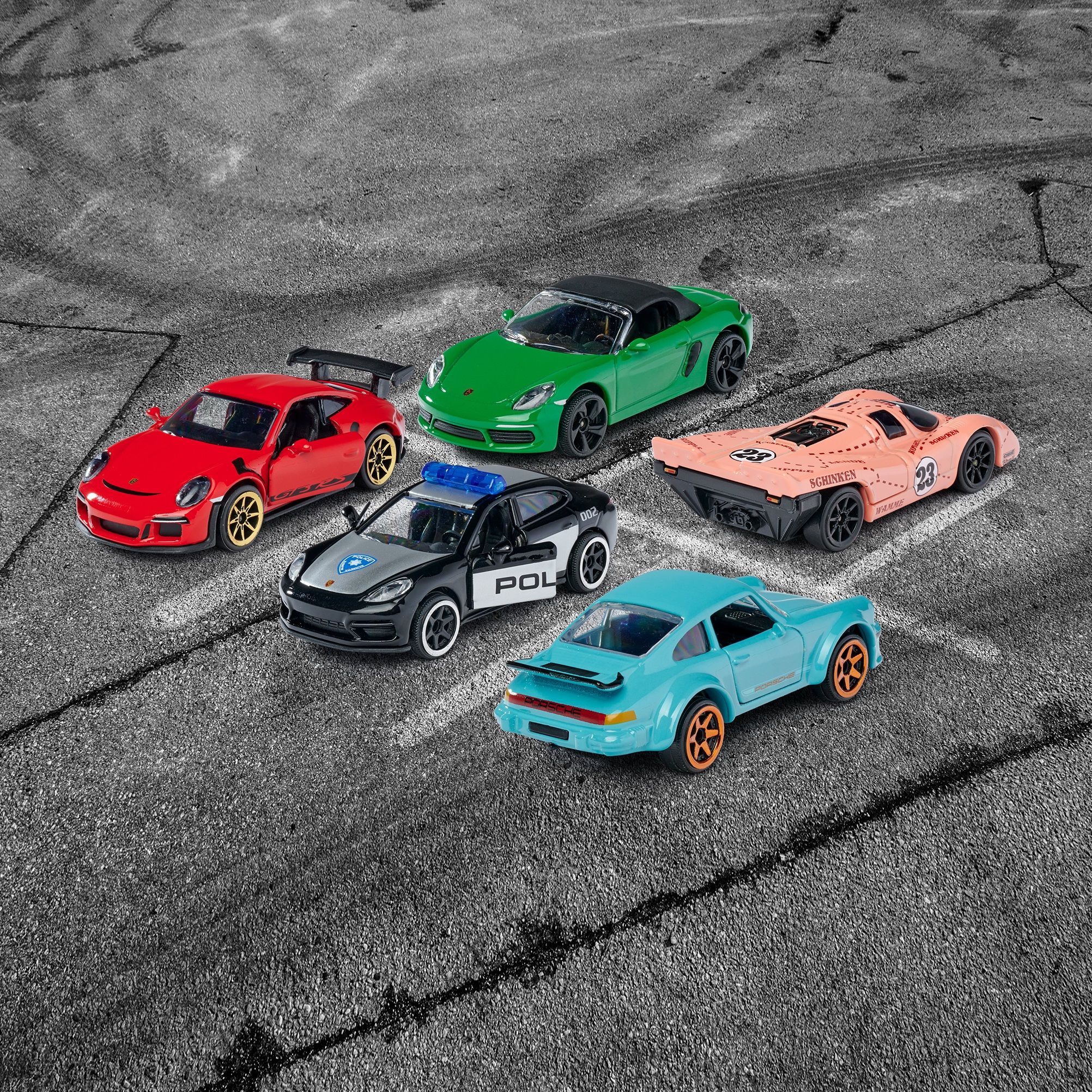 212053171 Bộ 5 Xe Mô Hình MAJORETTE Porsche 5 Pieces Giftpack