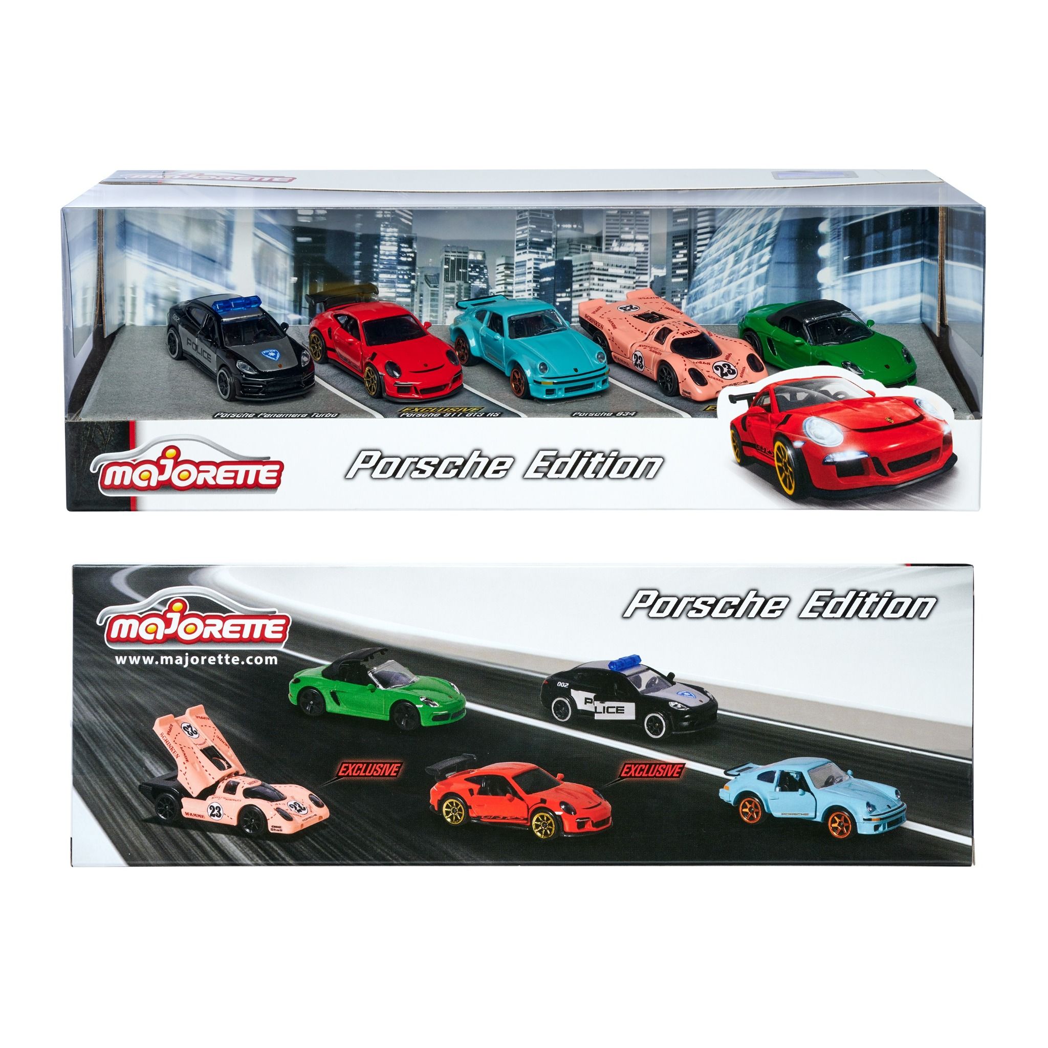 212053171 Bộ 5 Xe Mô Hình MAJORETTE Porsche 5 Pieces Giftpack