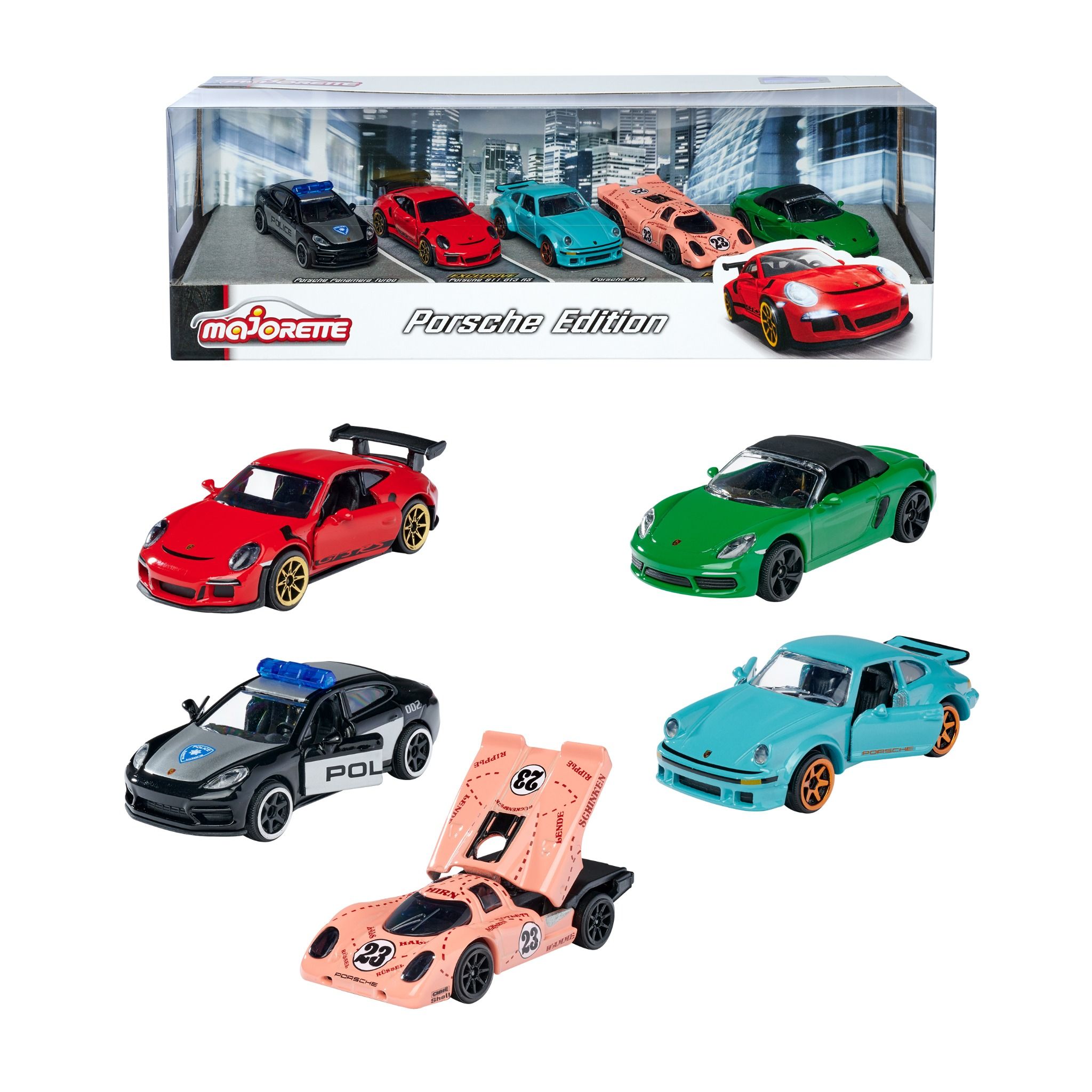 212053171 Bộ 5 Xe Mô Hình MAJORETTE Porsche 5 Pieces Giftpack
