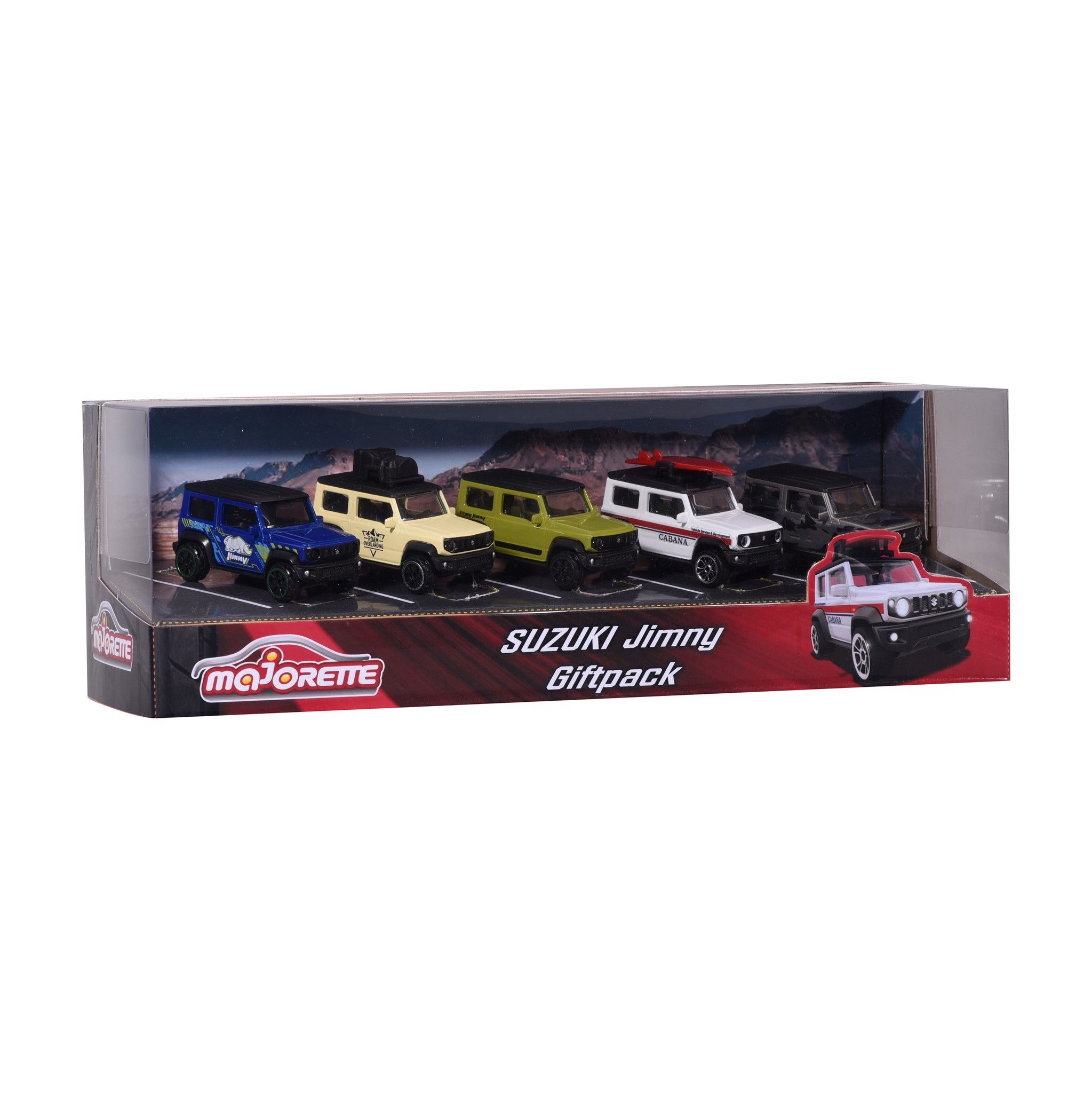 212053177 Bộ 5 Xe Mô Hình MAJORETTE Suzuki Jimny 5 Pieces Giftpack
