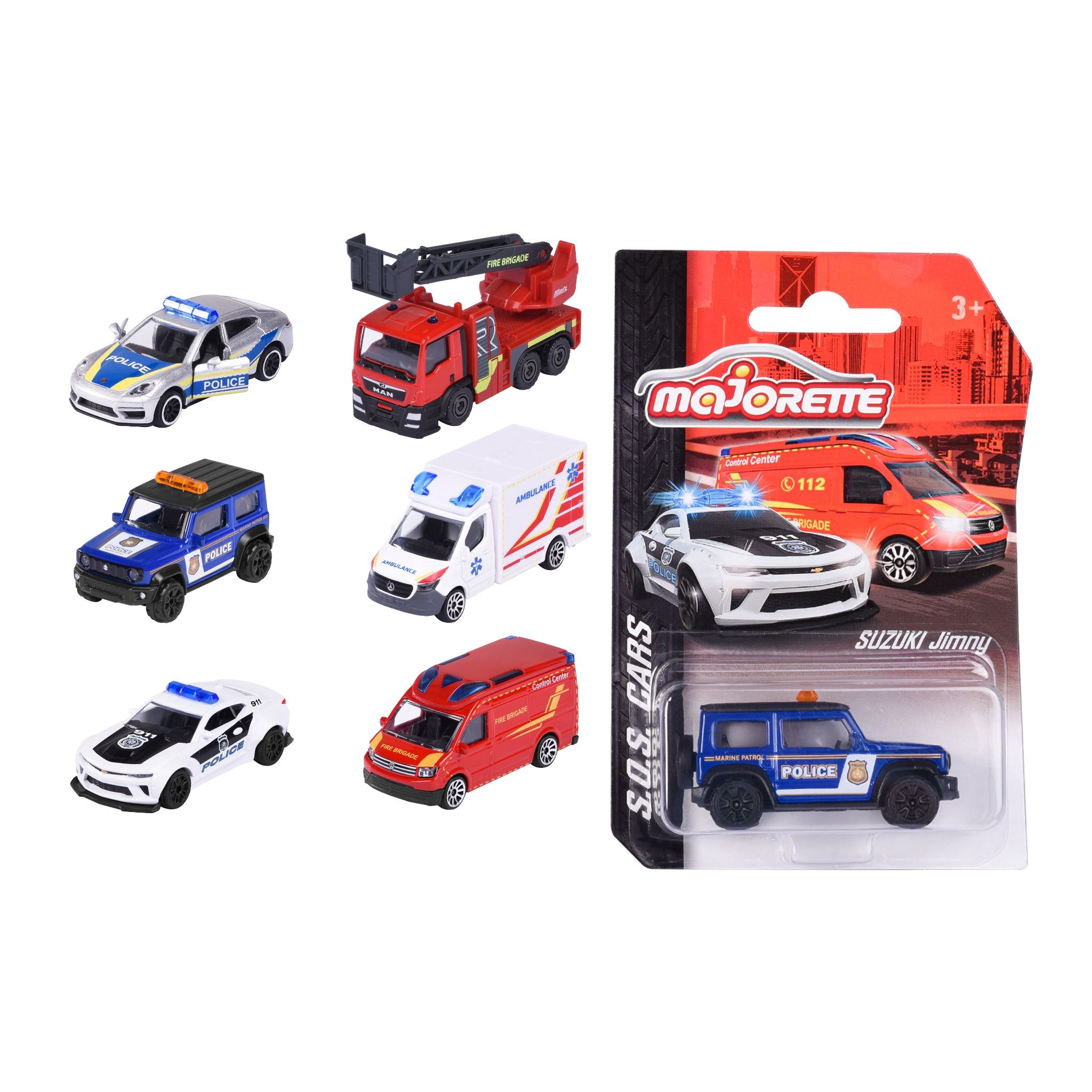 212057181038 Xe Mô Hình Cứu Hộ MAJORETTE S.O.S. Cars