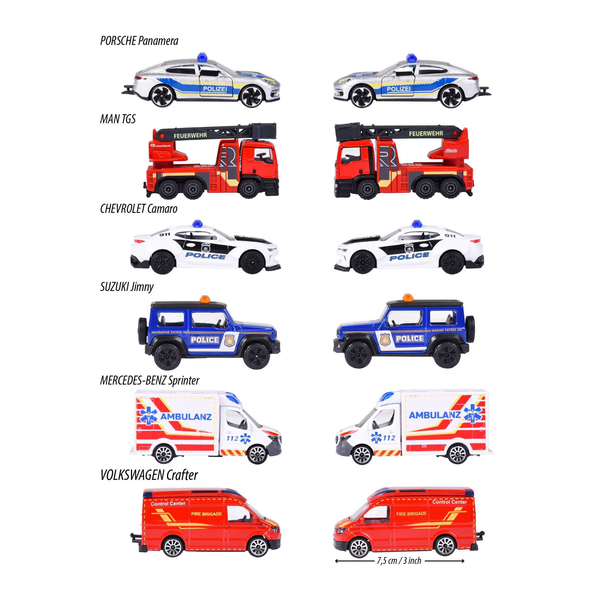 212057181038 Xe Mô Hình Cứu Hộ MAJORETTE S.O.S. Cars