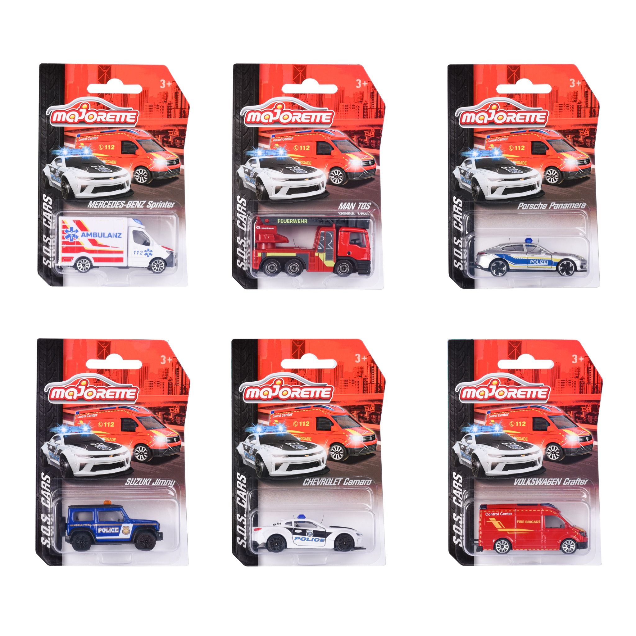 212057181038 Xe Mô Hình Cứu Hộ MAJORETTE S.O.S. Cars