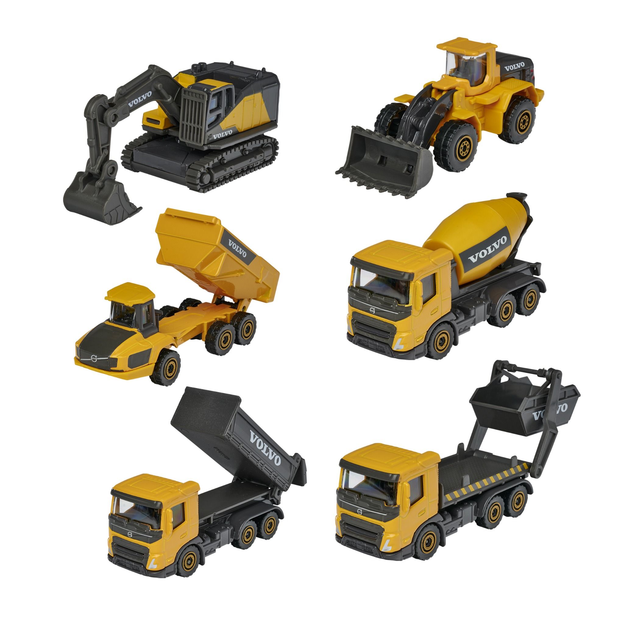 212057284 Bộ 3 Xe Mô Hình Xây Dựng MAJORETTE Volvo 3 Pieces Set