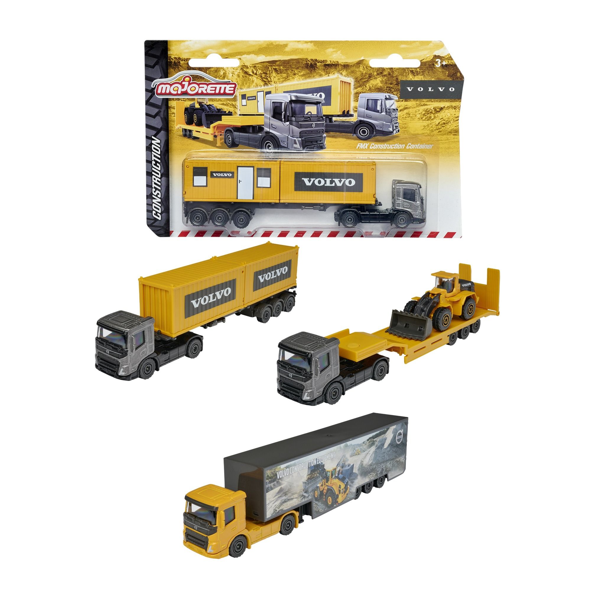 212057288 Xe Mô Hình MAJORETTE Volvo Transporter Assortment