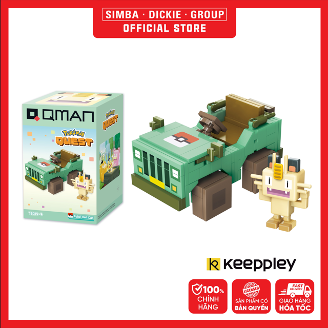 Đồ Chơi Lắp Ráp KEEPPLEY Pokemon Quest - Play Series Pokemon Ball Cart 73014-4