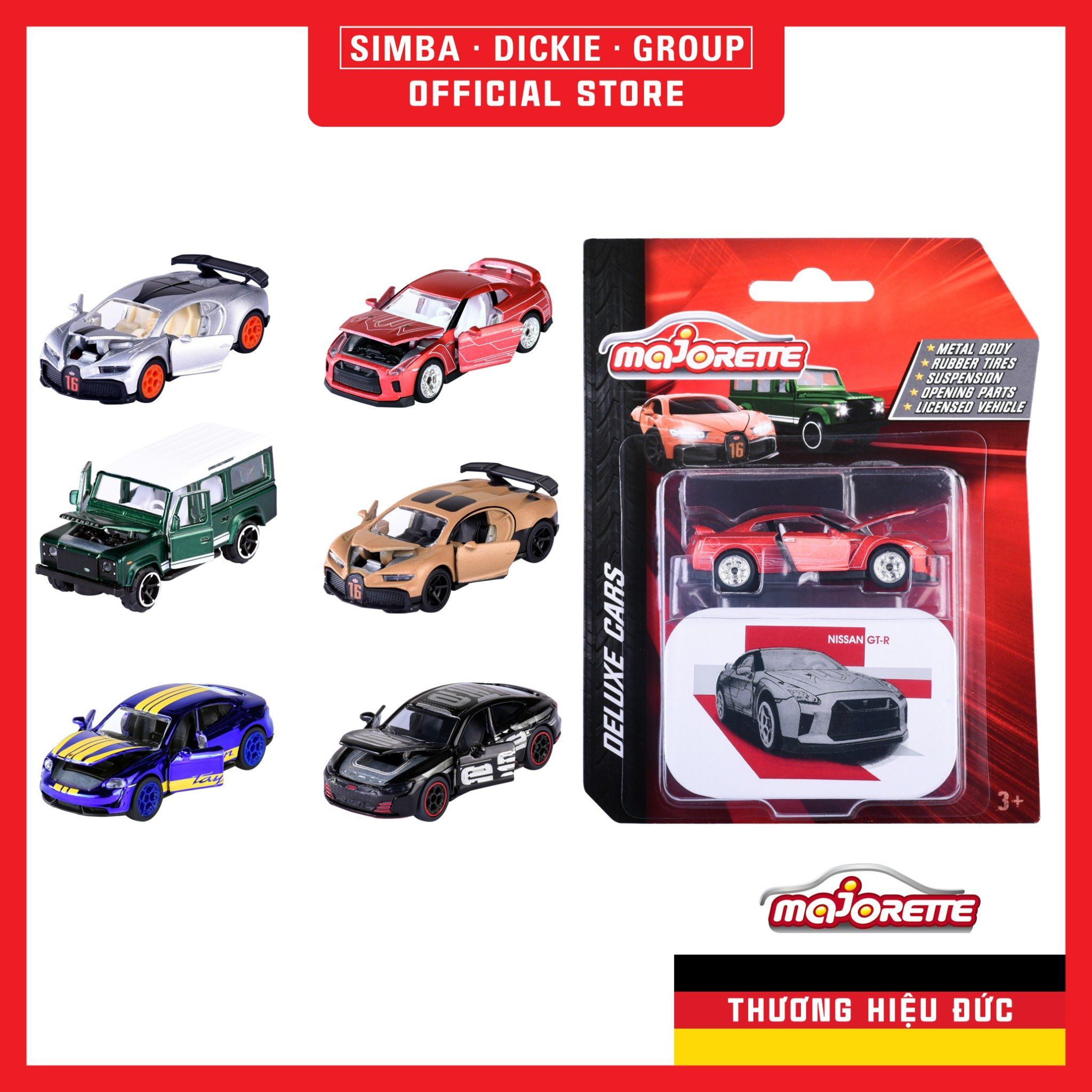212053190 Xe Mô Hình Cao Cấp MAJORETTE Deluxe Cars