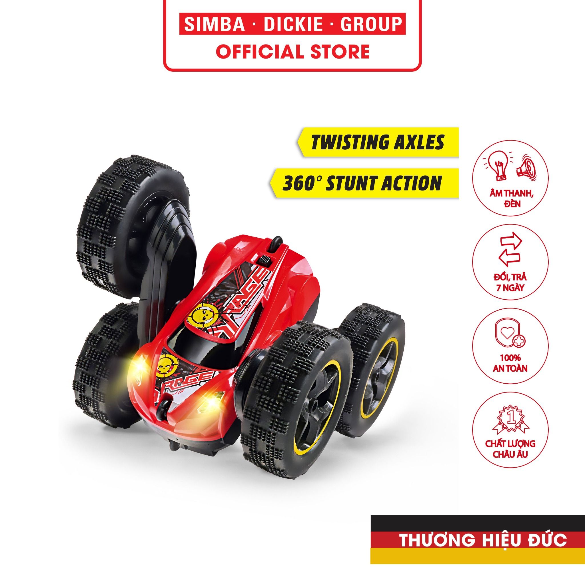 201104001 Đồ Chơi Xe Điều Khiển DICKIE TOYS RC Tumbling Flippy
