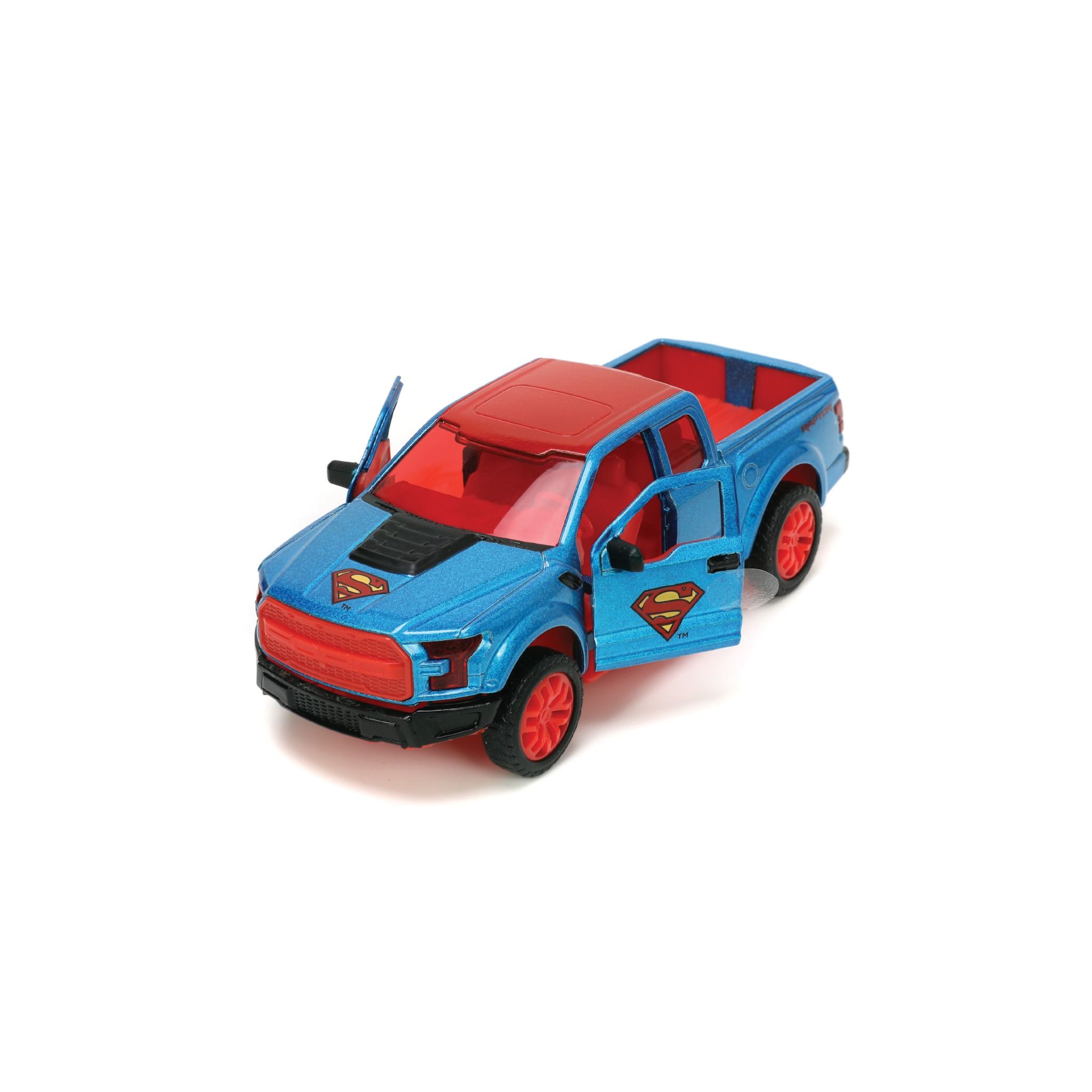 Đồ Chơi Xe Mô Hình JADA TOYS DC Comics Superman Figure & 2017 Ford F-150 Raptor 1:32 Diecast Toys 33092