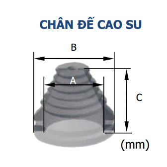 Chân đế cao su