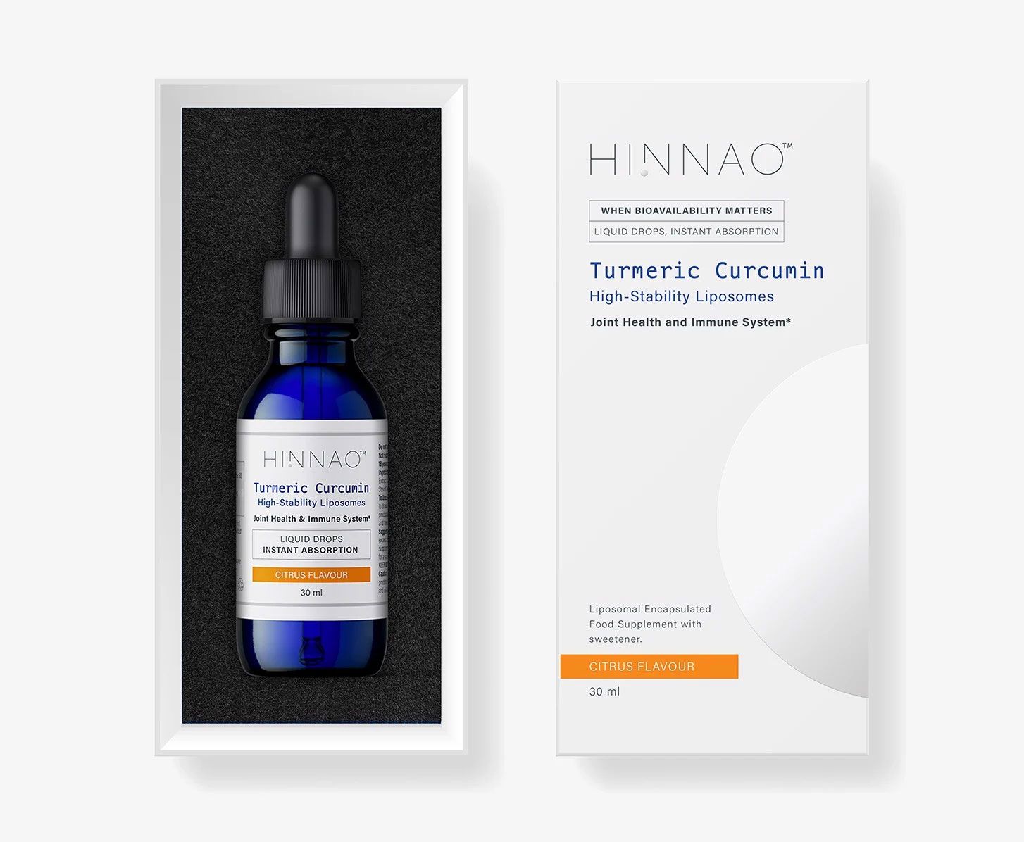  Hinnao Turmeric Curcumin - Thực phẩm bổ sung tăng sức khỏe khớp và hệ thống miễn dịch 30ml 