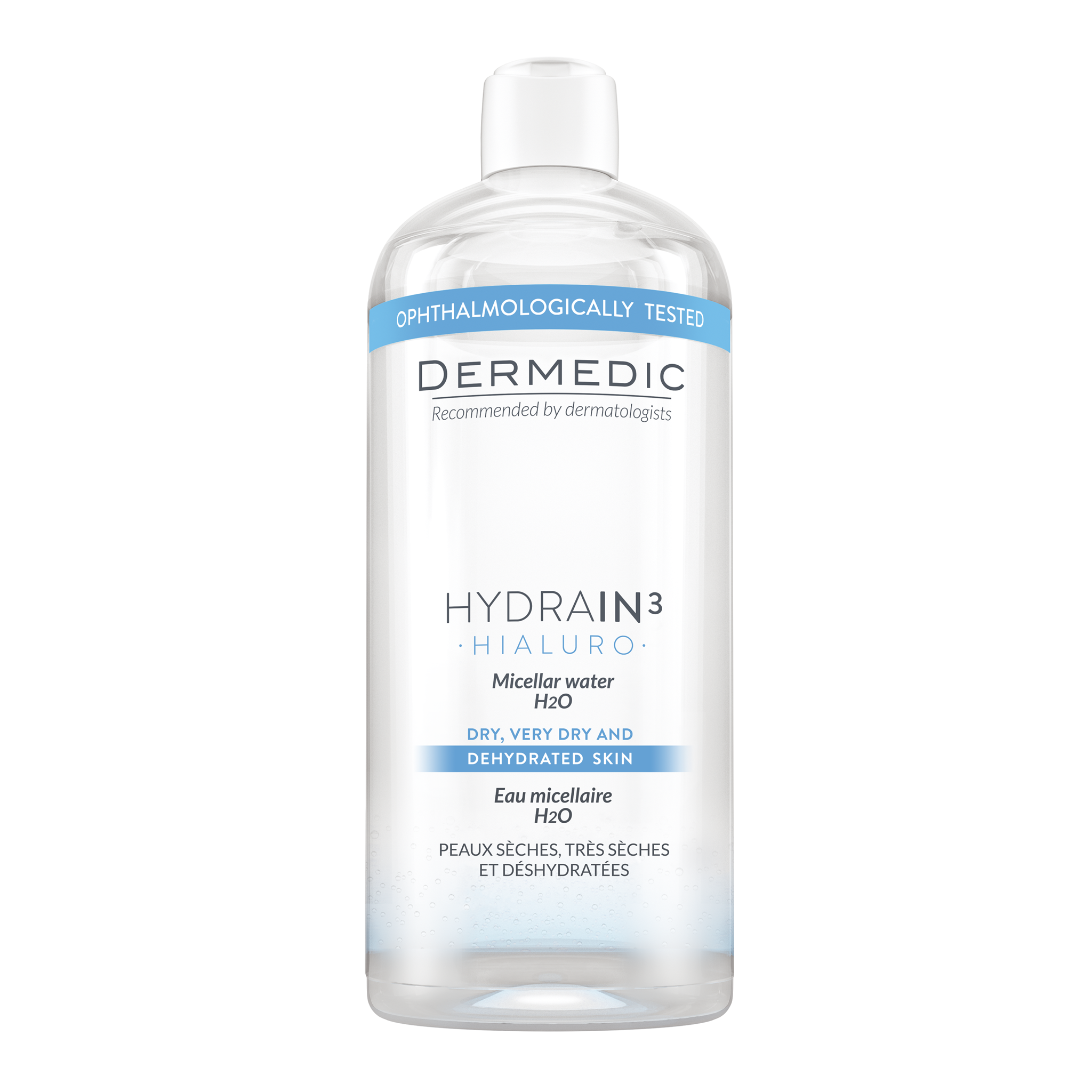 Nước tẩy trang dành cho da khô mất nước - HYDRAIN3 HIALURO Micellar Water H2O 500ml