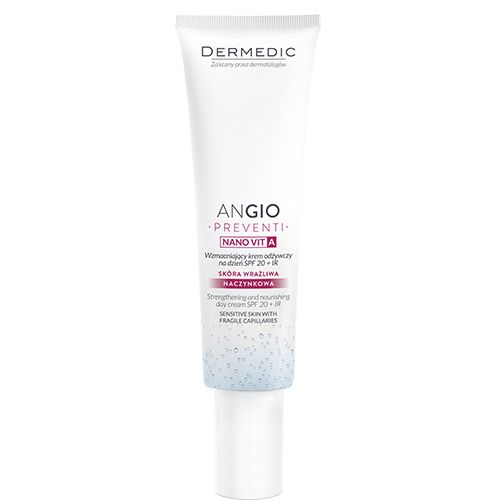 Kem dưỡng ban ngày dành cho da mẩn đỏ - ANGIO PREVENTI NANO VIT A Strengthening and nourishing day cream SPF 20 + IR
