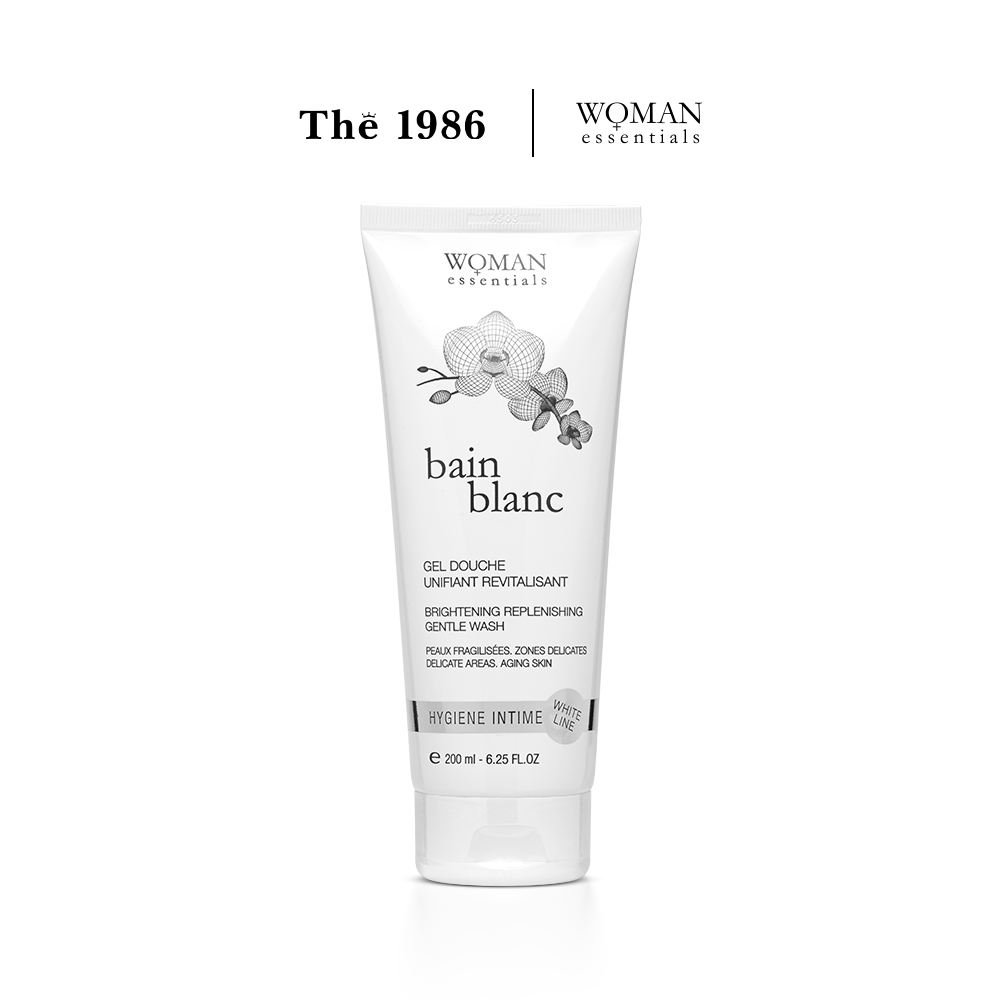  Gel Vệ Sinh Dưỡng Trắng Giảm Thâm Vùng Kín Woman Essentials Bain Blanc 200ml 