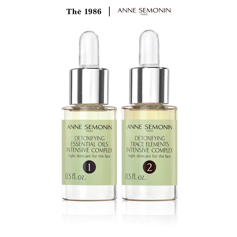  Combo 2 Lọ Serum Phức hợp Anne Semonin chăm sóc da Detoxifying Intensive Complex 15ml 