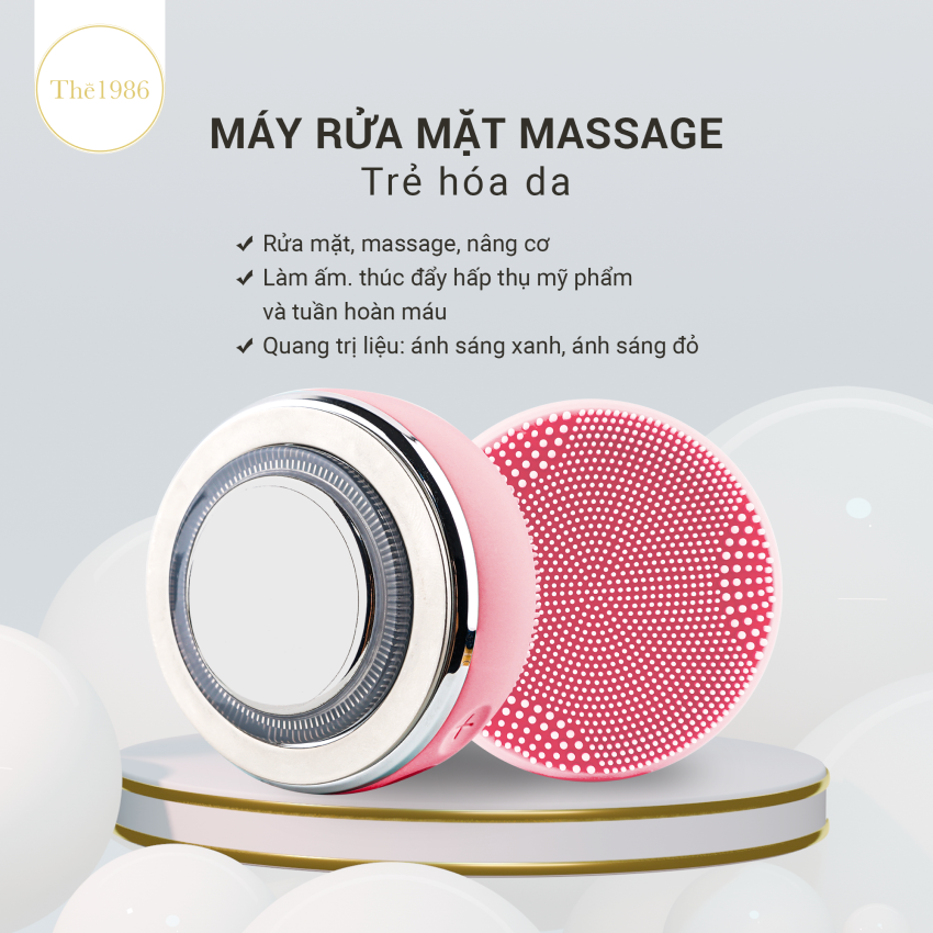  Máy Rửa Mặt Massage, Nâng Cơ, Trẻ Hóa Da, Làm Sạch Sâu, Tái Tạo Da Honest 