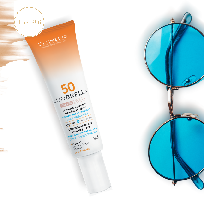 Kem chống nắng nâng tone da Sunbrella SPF 50+ Sun BB Cream - Conceals Discolourations