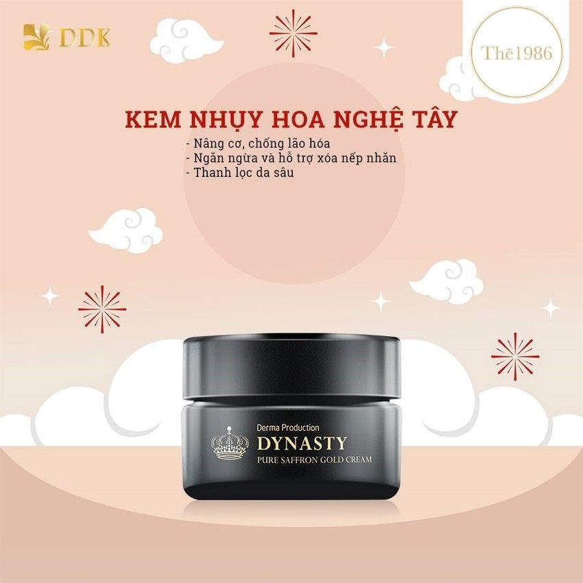 Kem tinh chất Vàng cùng nhụy hoa nghệ tây Derma Production Dynasty Pure Saffron Gold Cream