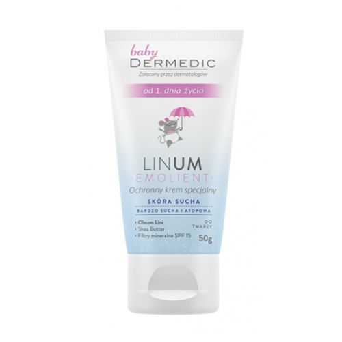 Kem dưỡng kết hợp chống nắng cho bé - EMOLIENT LINUM BABY Special Protecting Face Cream SPF 15 From The 1st Day Of Life