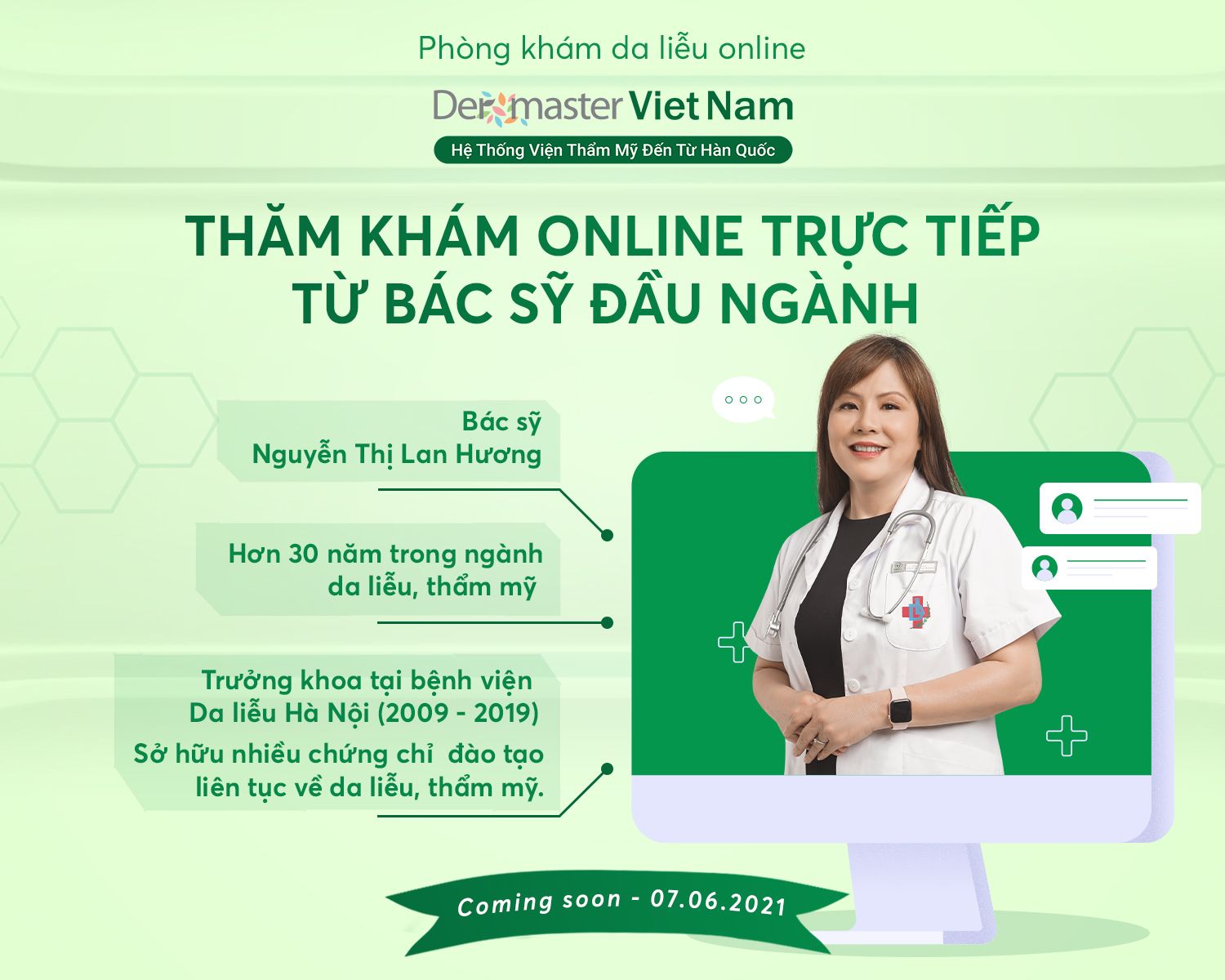 Coupon dịch vụ Phòng khám Online Dermaster