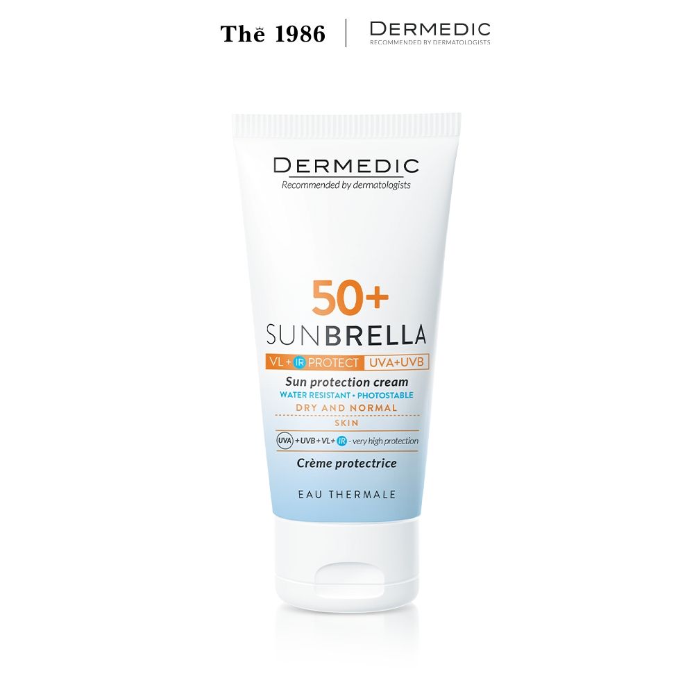  Kem chống nắng cho da nhiễm corticoid SUNBRELLA SPF50+ Sun Protection Cream Skin With Fragile Capillaries 50g 