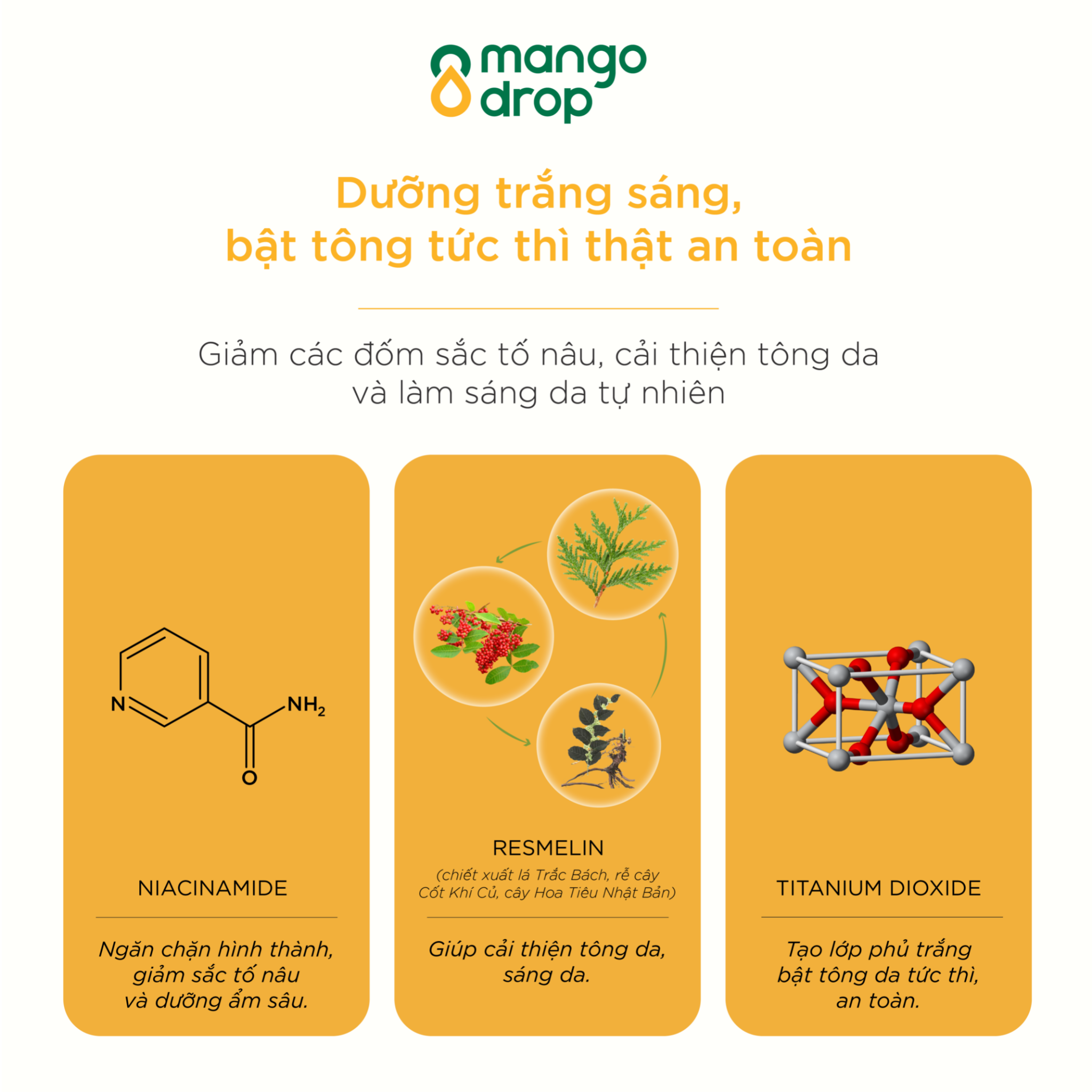 Kem tắm dưỡng trắng cơ thể MangoDrop Body Whitening Shower Cream 200ml