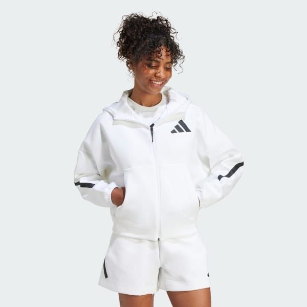 Áo Hoodie Khóa Kéo Dọc Thân adidas Z.N.E adidas Nữ JE7849 - S-ONE