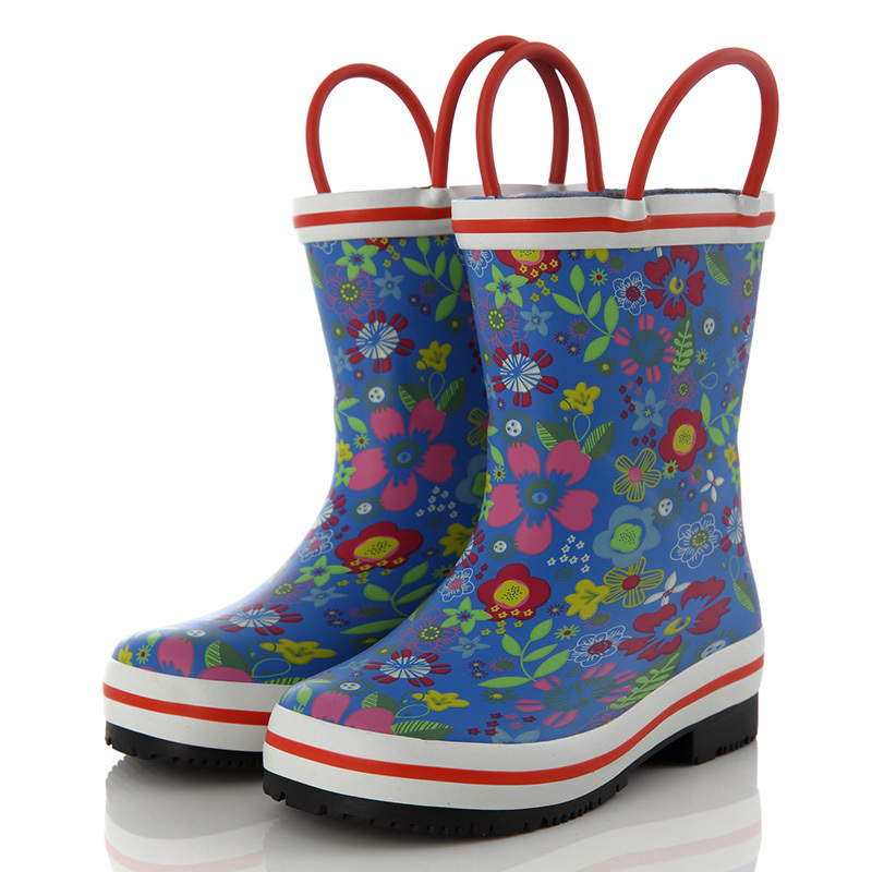 Ủng cao su hình hoa - Flower Rubber rainboots for kid - SB022