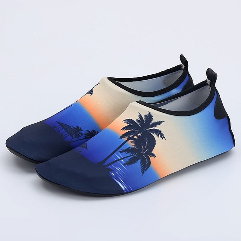 Giày đi biển họa tiết hoàng hôn - Adult water beach shoes - SA056