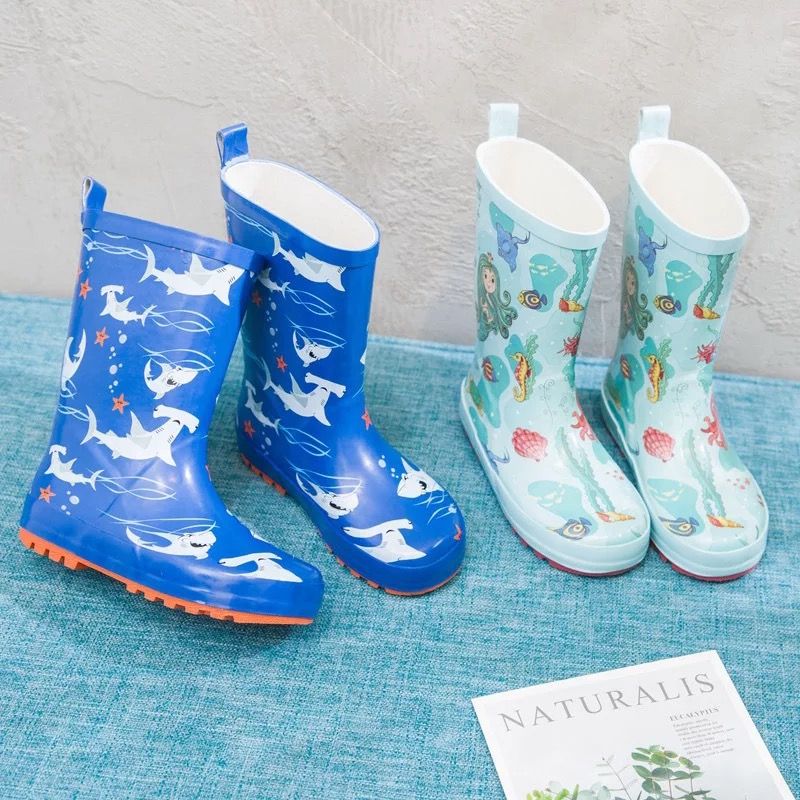 Ủng cao su hình cá mập - Rubber boots for children - SB008