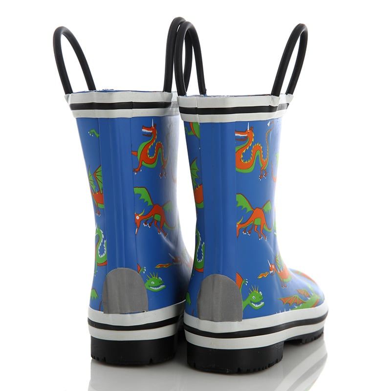 Ủng cao su hình khủng long xanh - Rubber rainboots for children - SB023