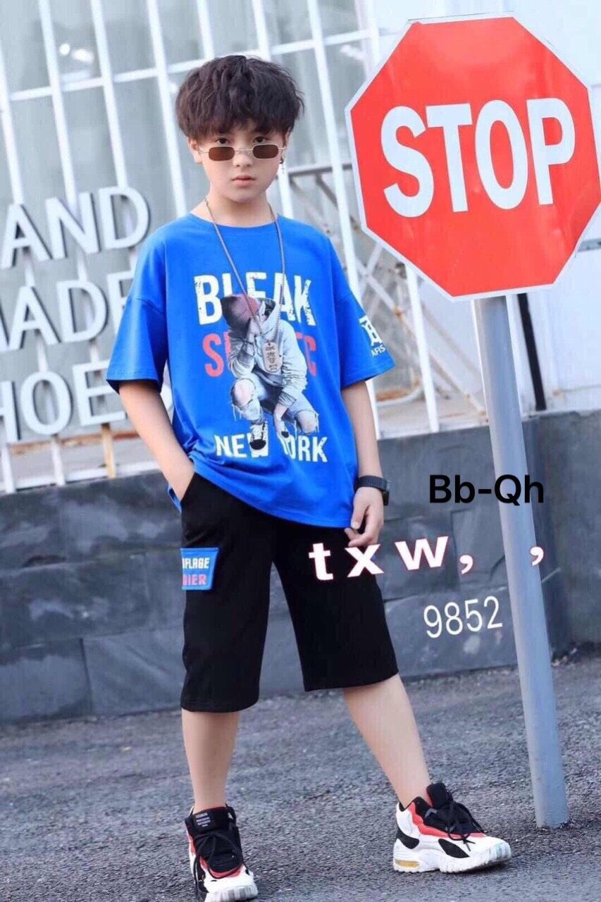 Đồ bộ thun cotton bé trai
