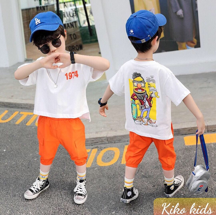 Set quần alibaba hoạt hình bé gái